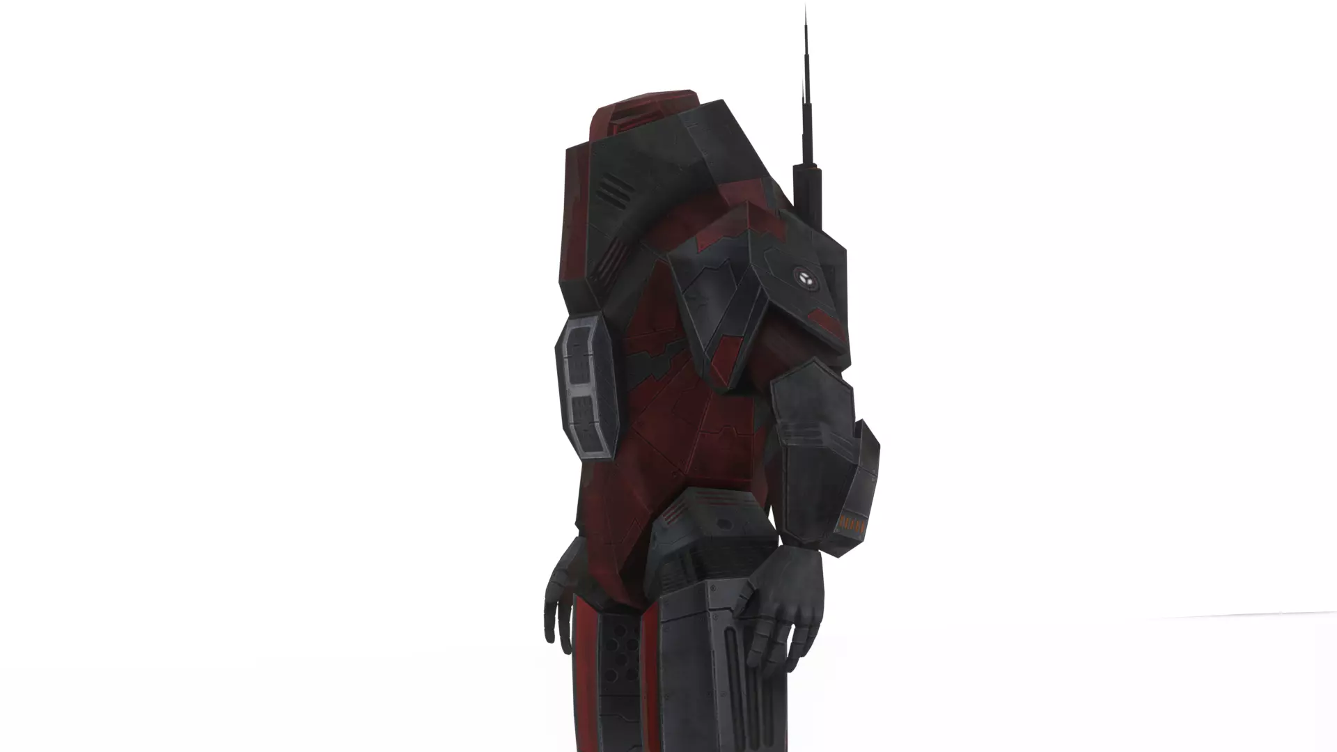 Robotic Soldier Gamma Heavy Combat Mech 3D Model Low-poly 3D model_10