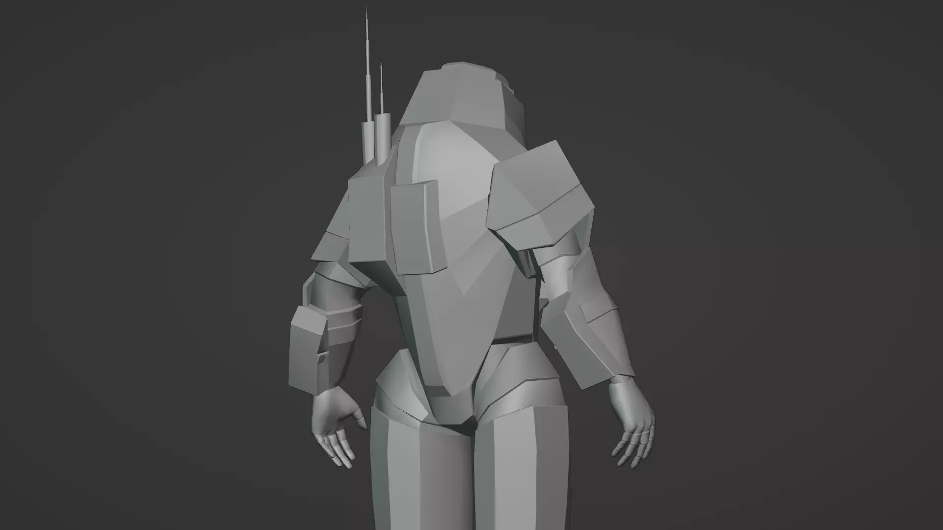 Robotic Soldier Gamma Heavy Combat Mech 3D Model Low-poly 3D model_15