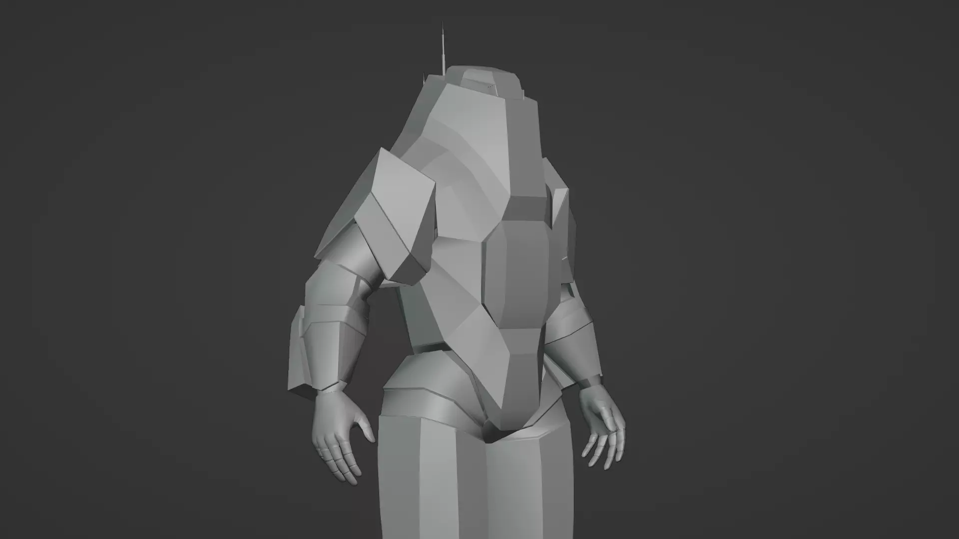 Robotic Soldier Gamma Heavy Combat Mech 3D Model Low-poly 3D model_12