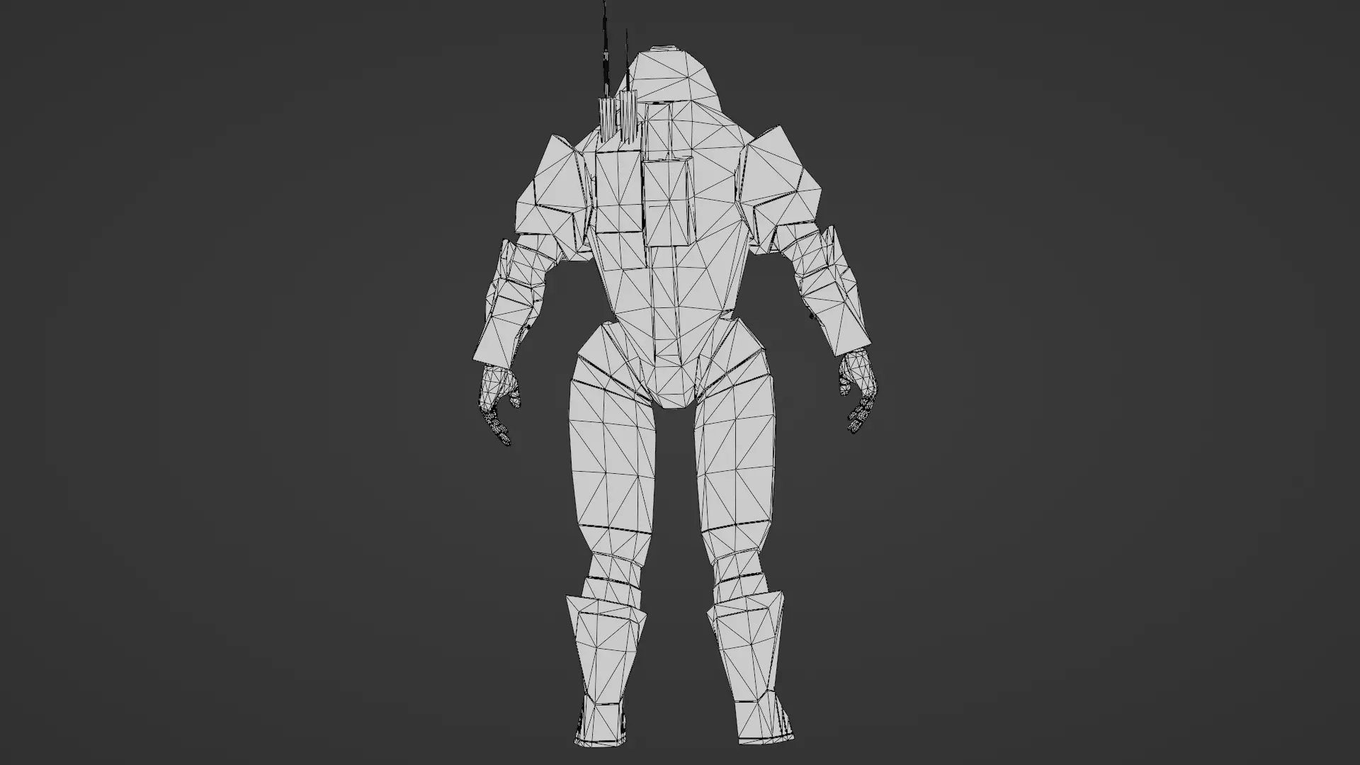 Robotic Soldier Gamma Heavy Combat Mech 3D Model Low-poly 3D model_31