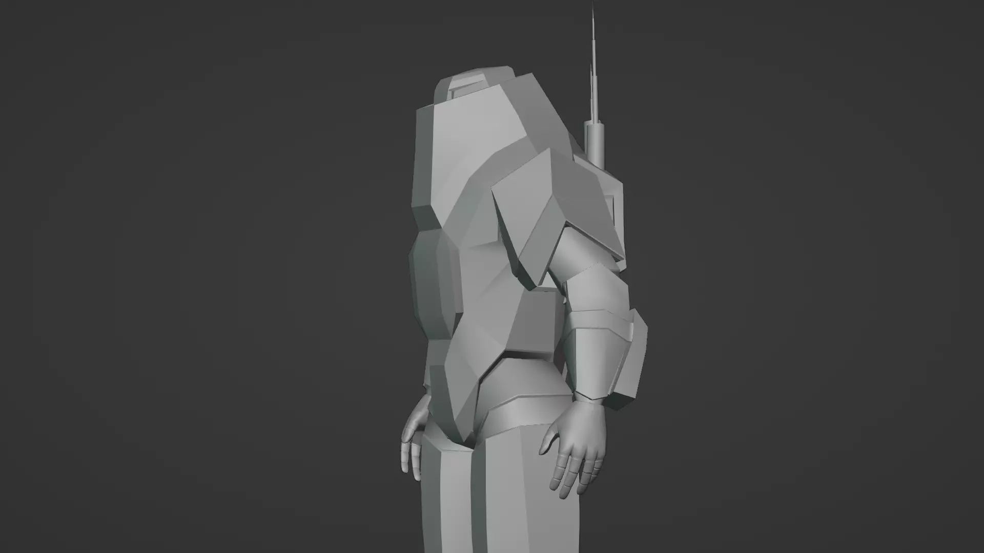 Robotic Soldier Gamma Heavy Combat Mech 3D Model Low-poly 3D model_23