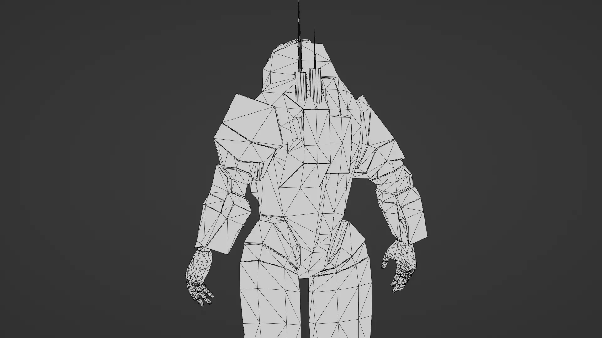 Robotic Soldier Gamma Heavy Combat Mech 3D Model Low-poly 3D model_25