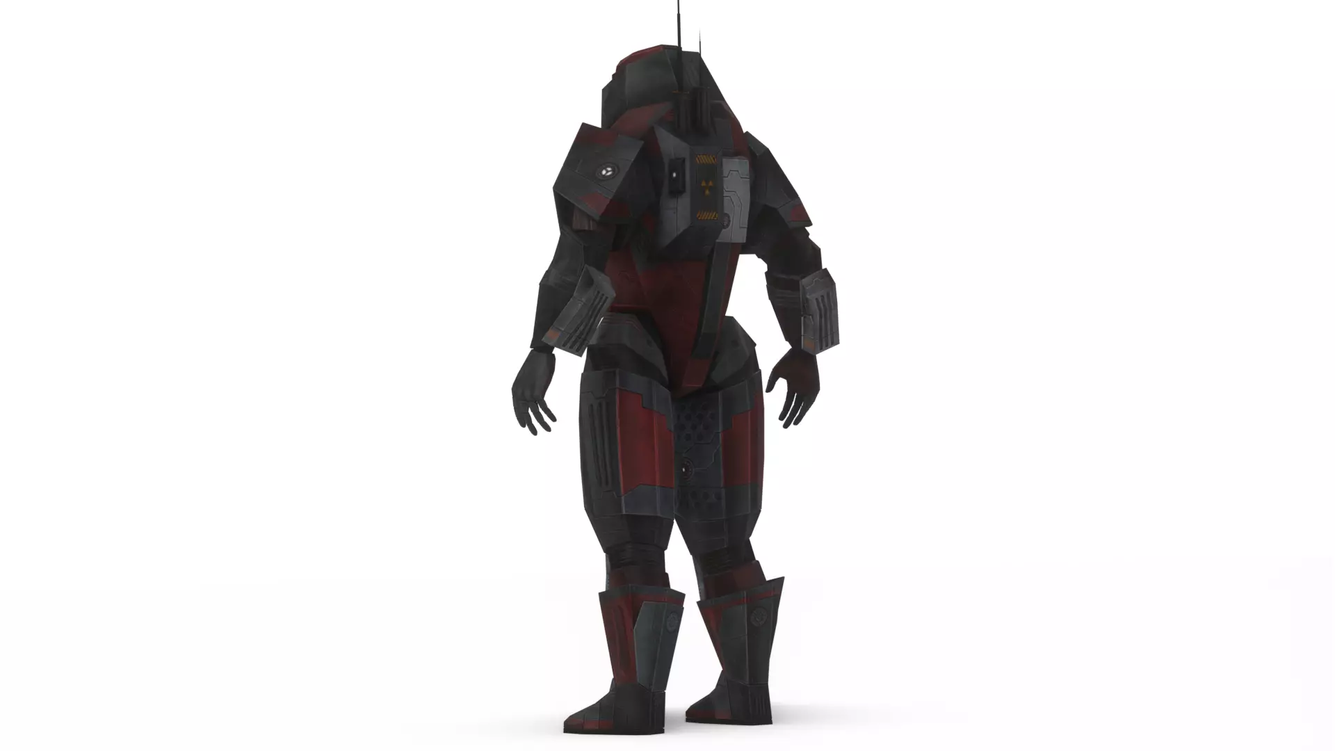 Robotic Soldier Gamma Heavy Combat Mech 3D Model Low-poly 3D model_6