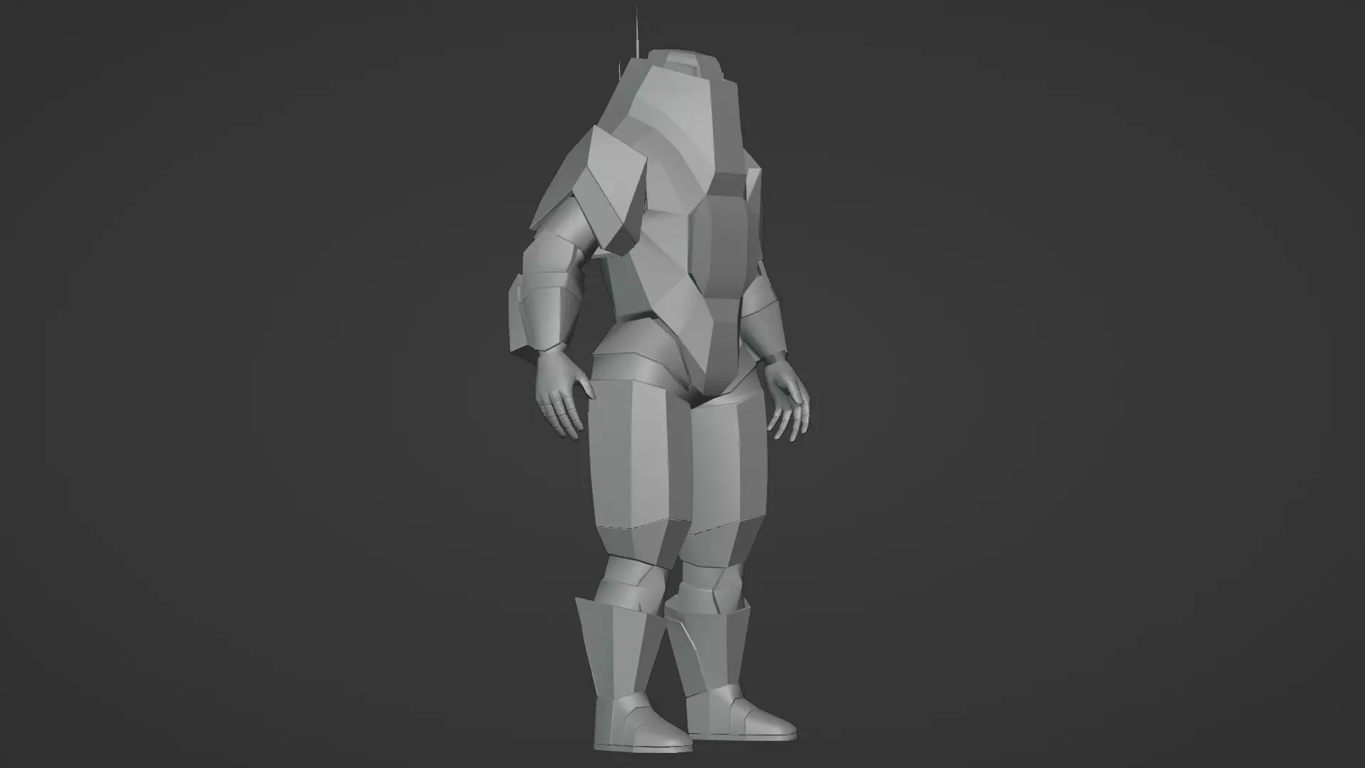 Robotic Soldier Gamma Heavy Combat Mech 3D Model Low-poly 3D model_21