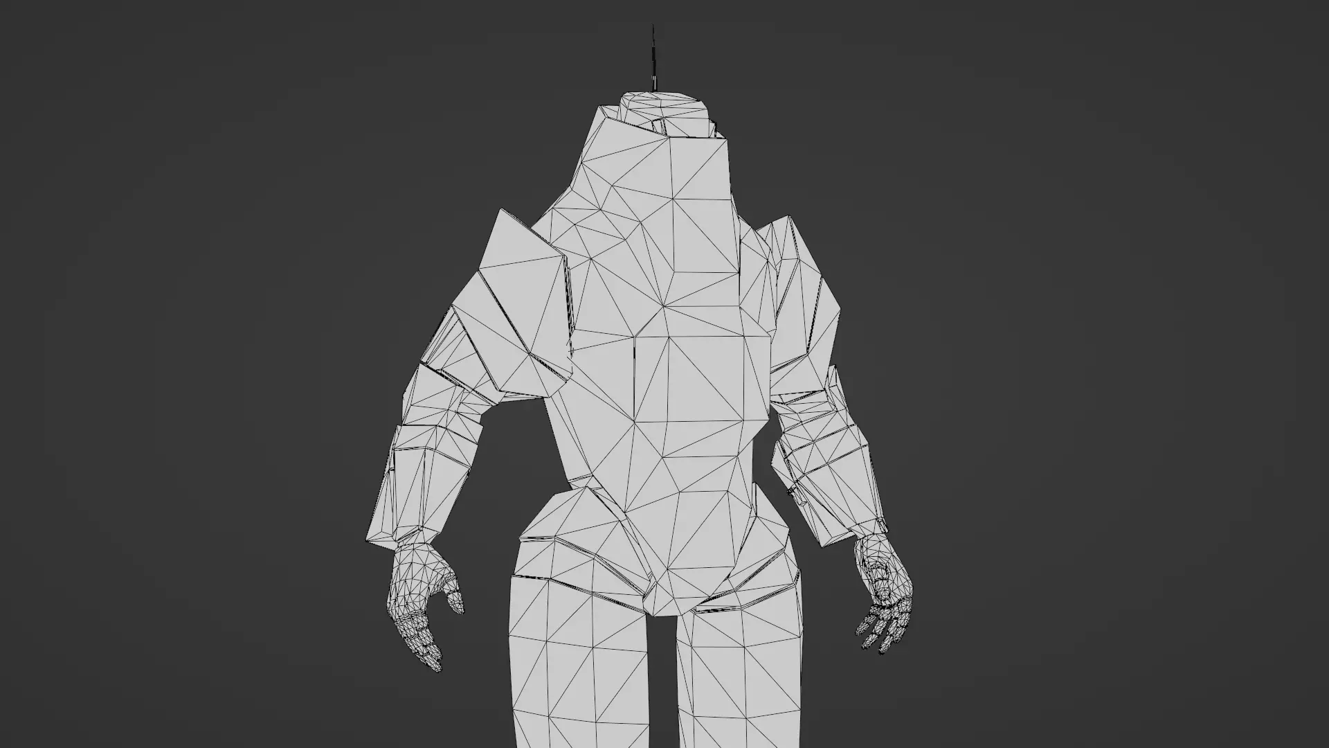 Robotic Soldier Gamma Heavy Combat Mech 3D Model Low-poly 3D model_34