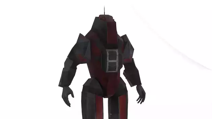 Robotic Soldier Gamma Heavy Combat Mech 3D Model