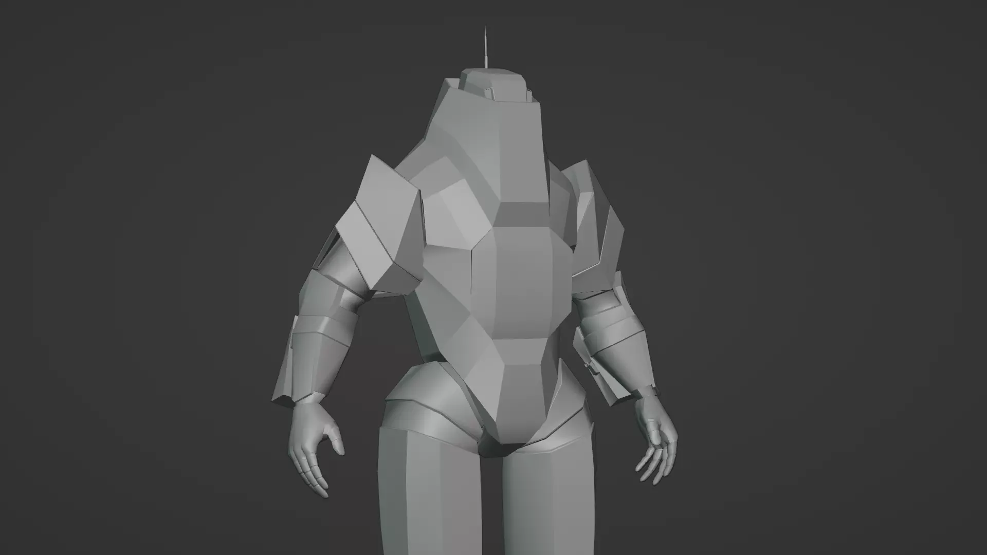 Robotic Soldier Gamma Heavy Combat Mech 3D Model Low-poly 3D model_22