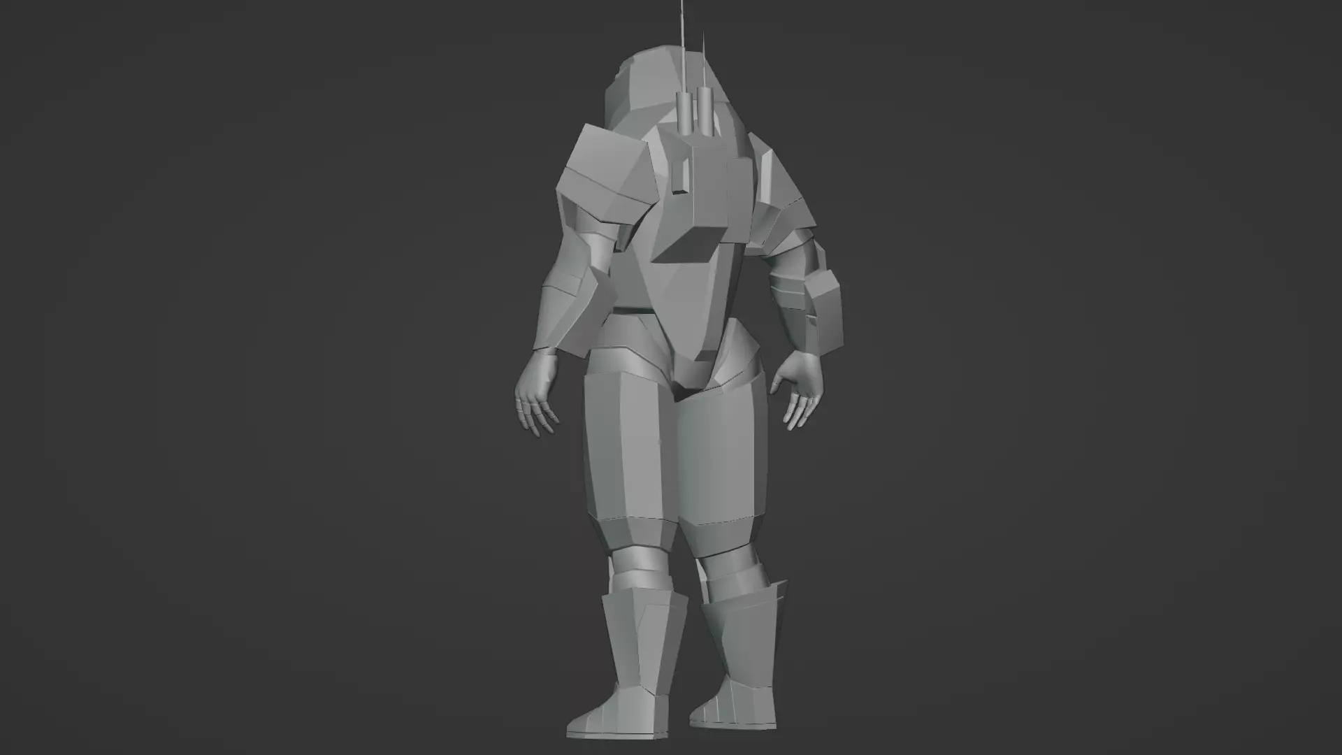 Robotic Soldier Gamma Heavy Combat Mech 3D Model Low-poly 3D model_18