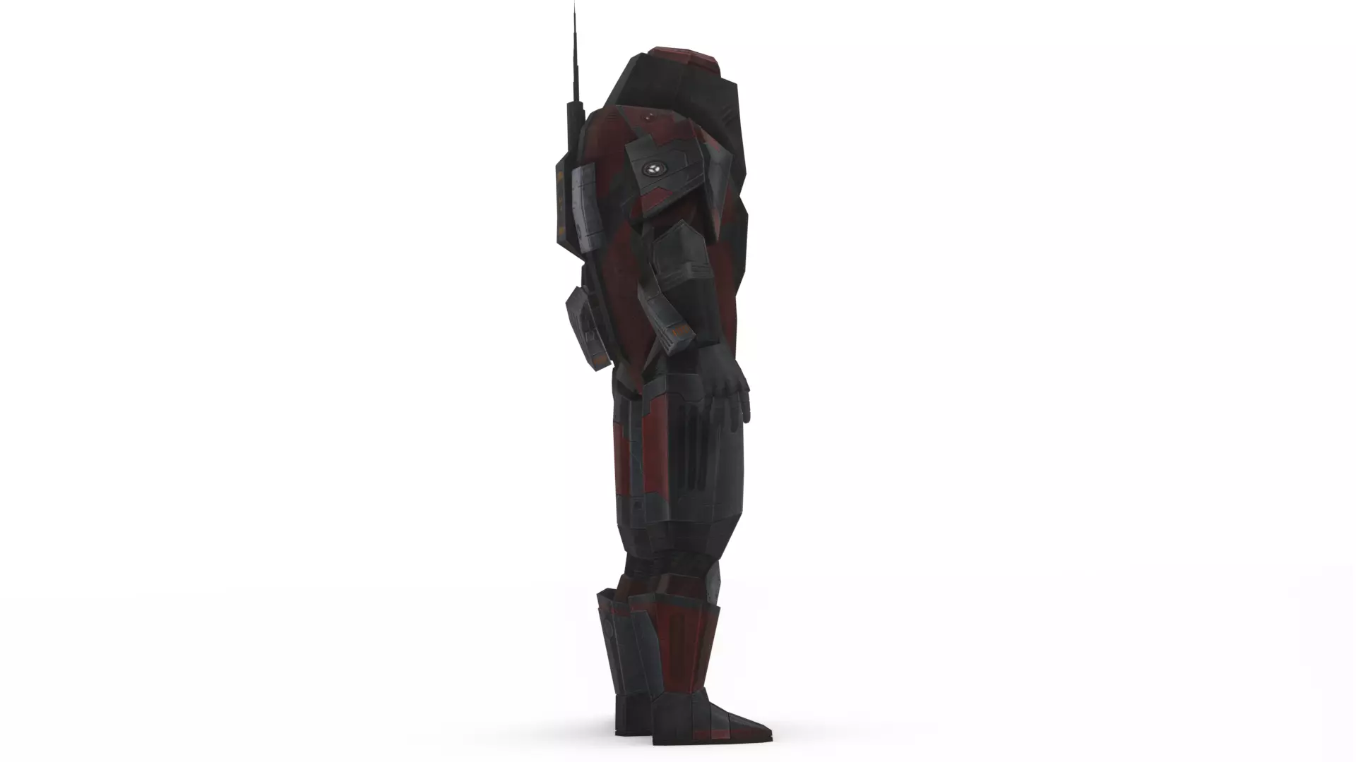 Robotic Soldier Gamma Heavy Combat Mech 3D Model Low-poly 3D model_8