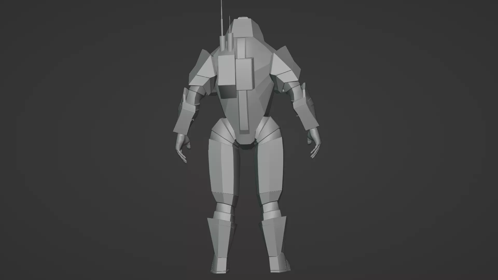 Robotic Soldier Gamma Heavy Combat Mech 3D Model Low-poly 3D model_19