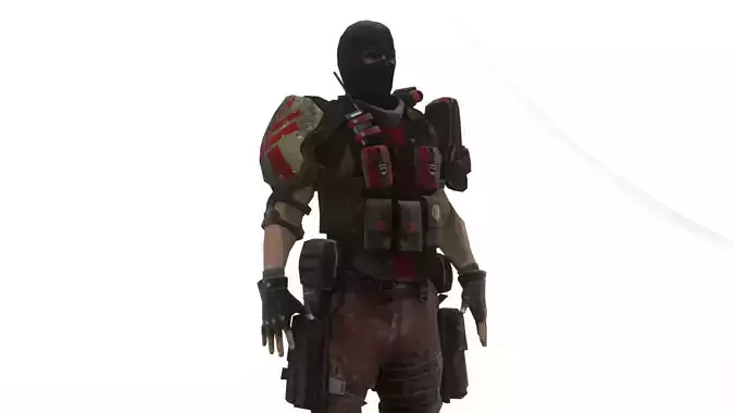 Urban Soldier 3D Model