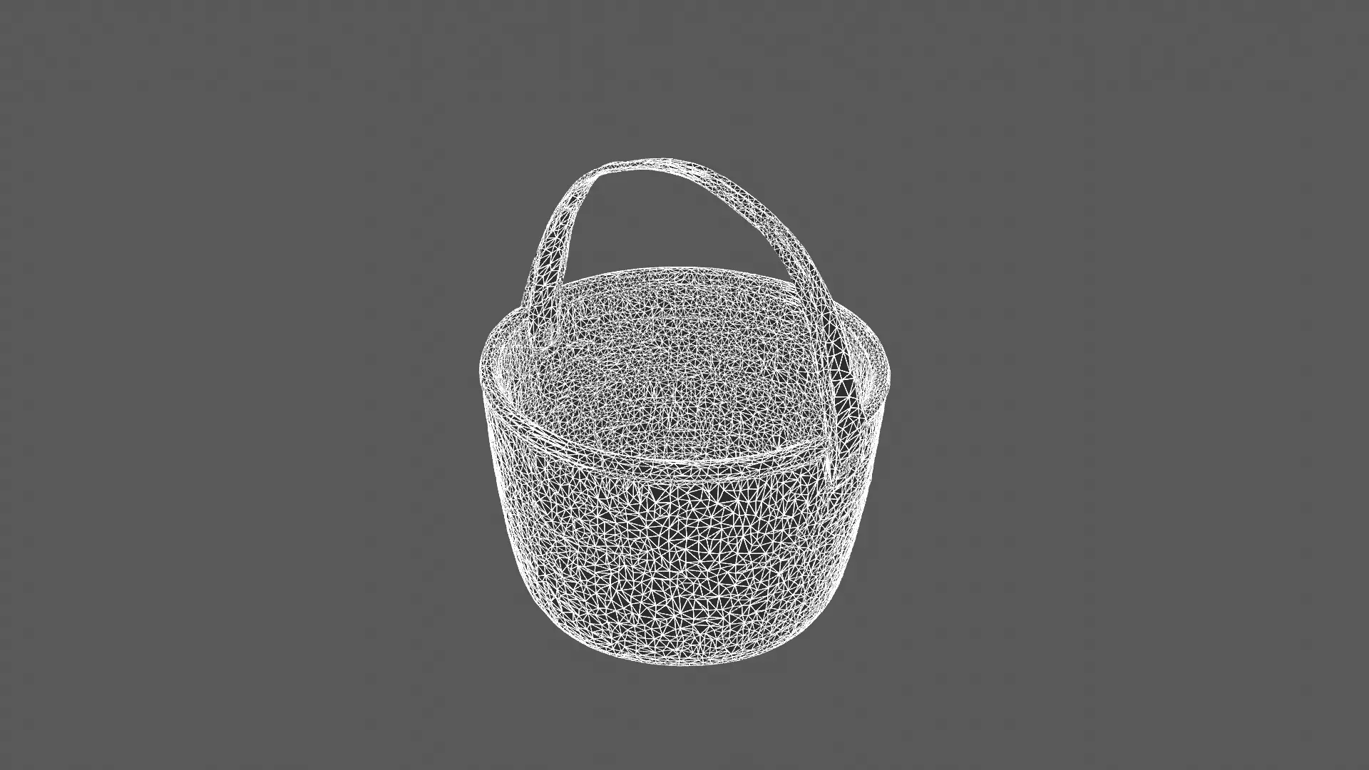 Handwoven Straw Tote Bag with Leather Handles 3D model_8