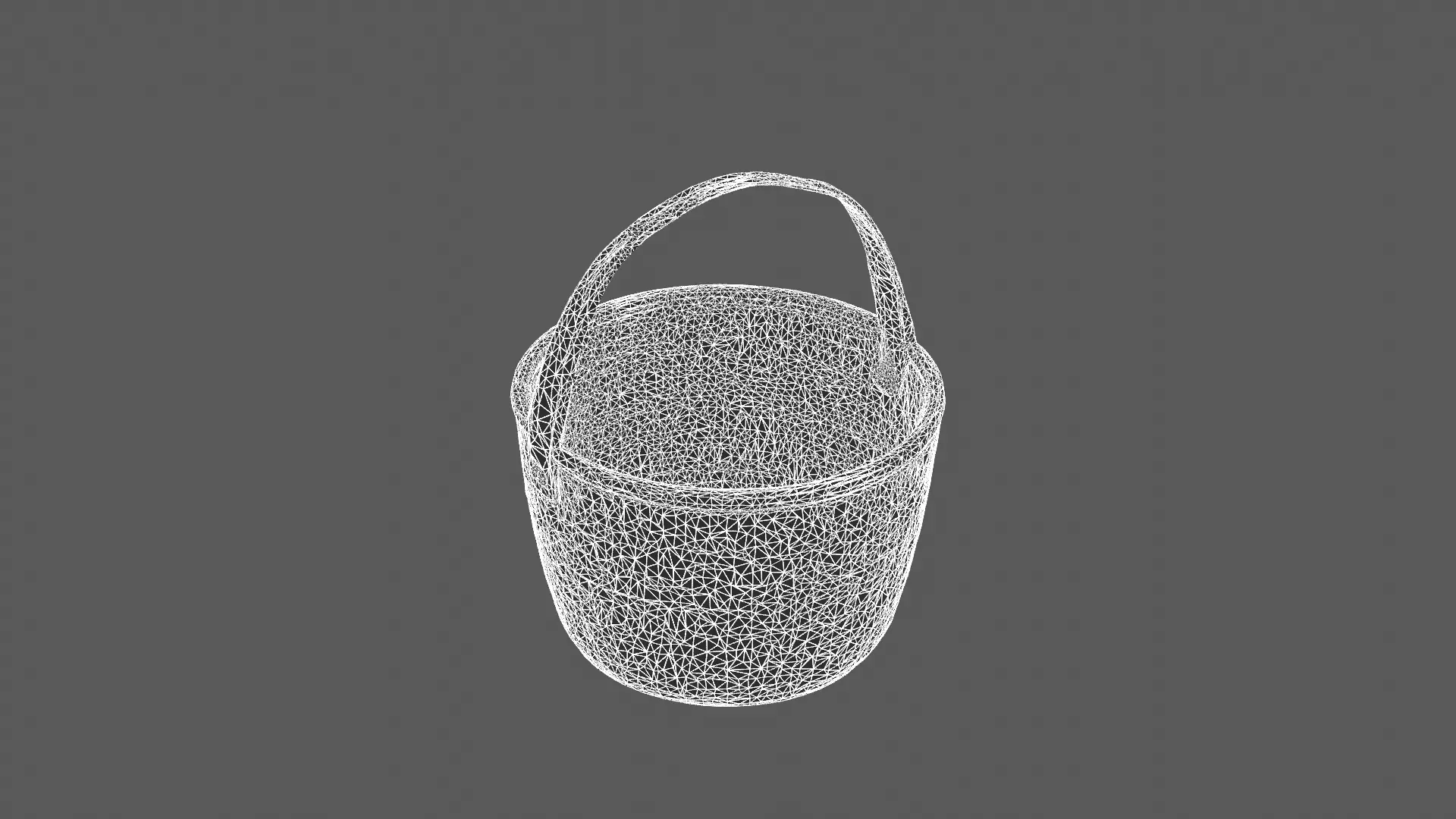 Handwoven Straw Tote Bag with Leather Handles 3D model_7