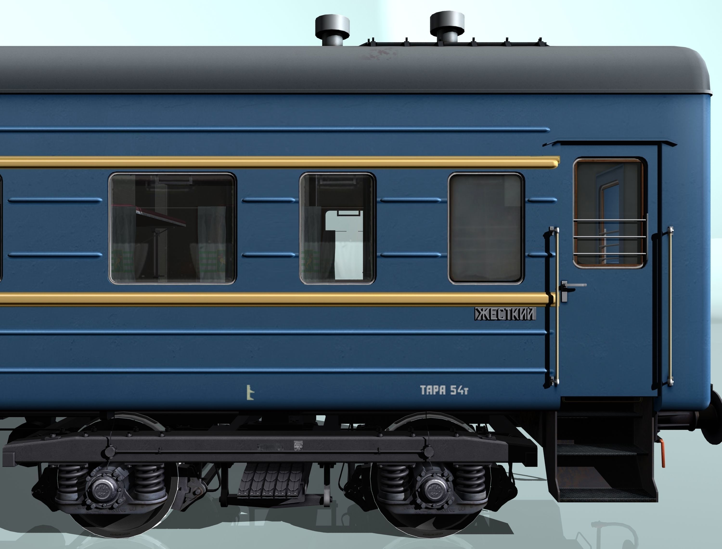 railcar CMV LVZ Low-poly 3D model_25