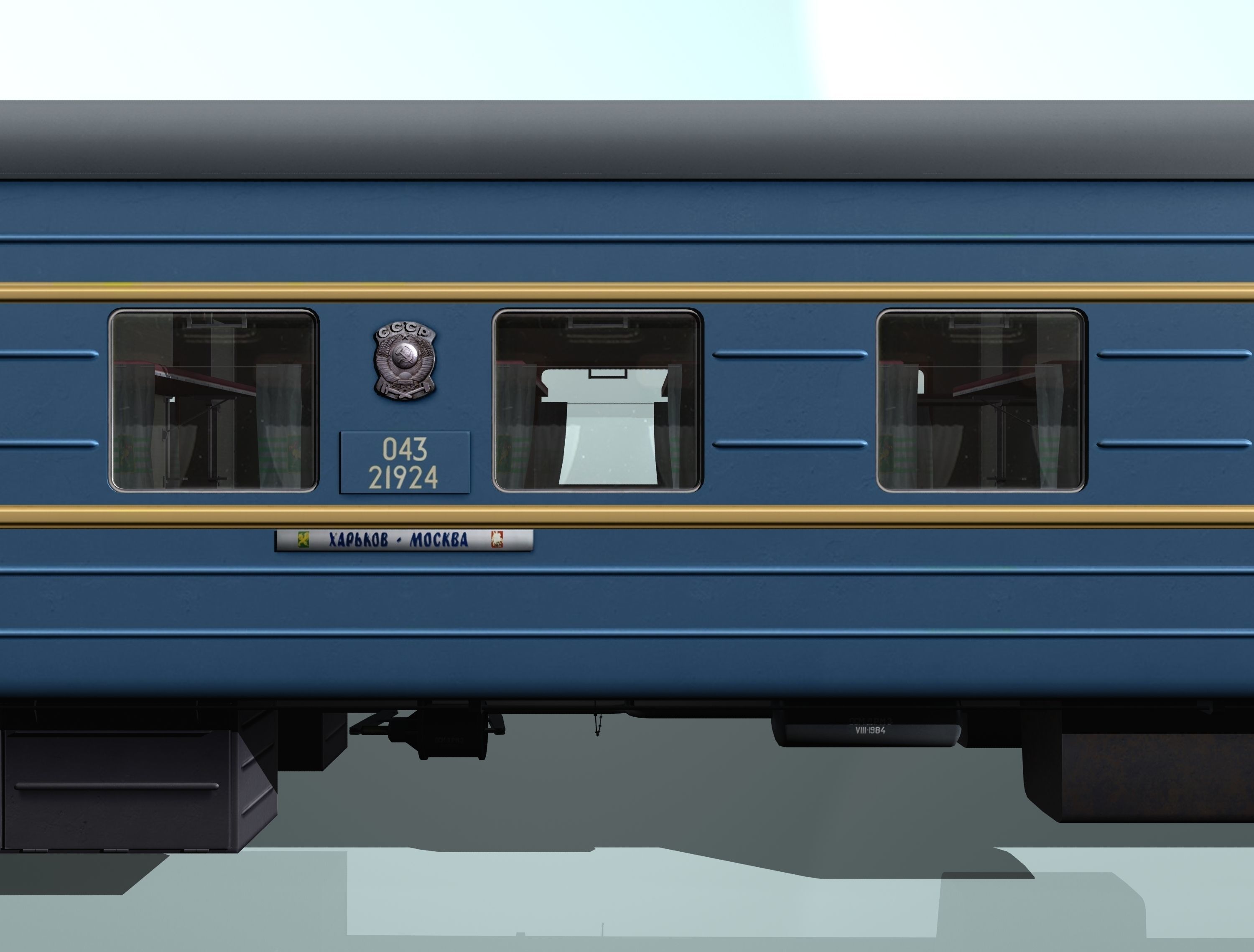 railcar CMV LVZ Low-poly 3D model_21