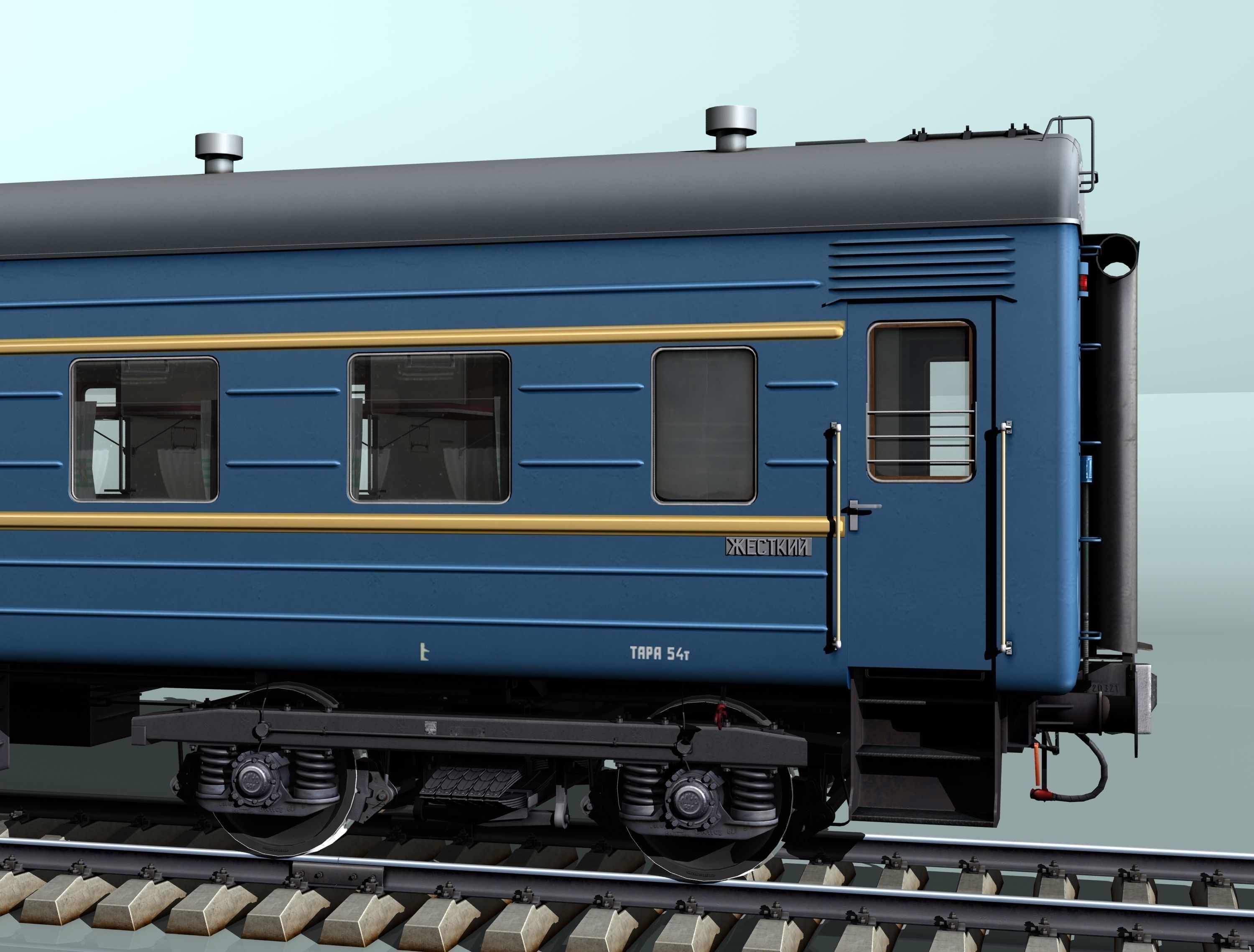 railcar CMV LVZ Low-poly 3D model_7