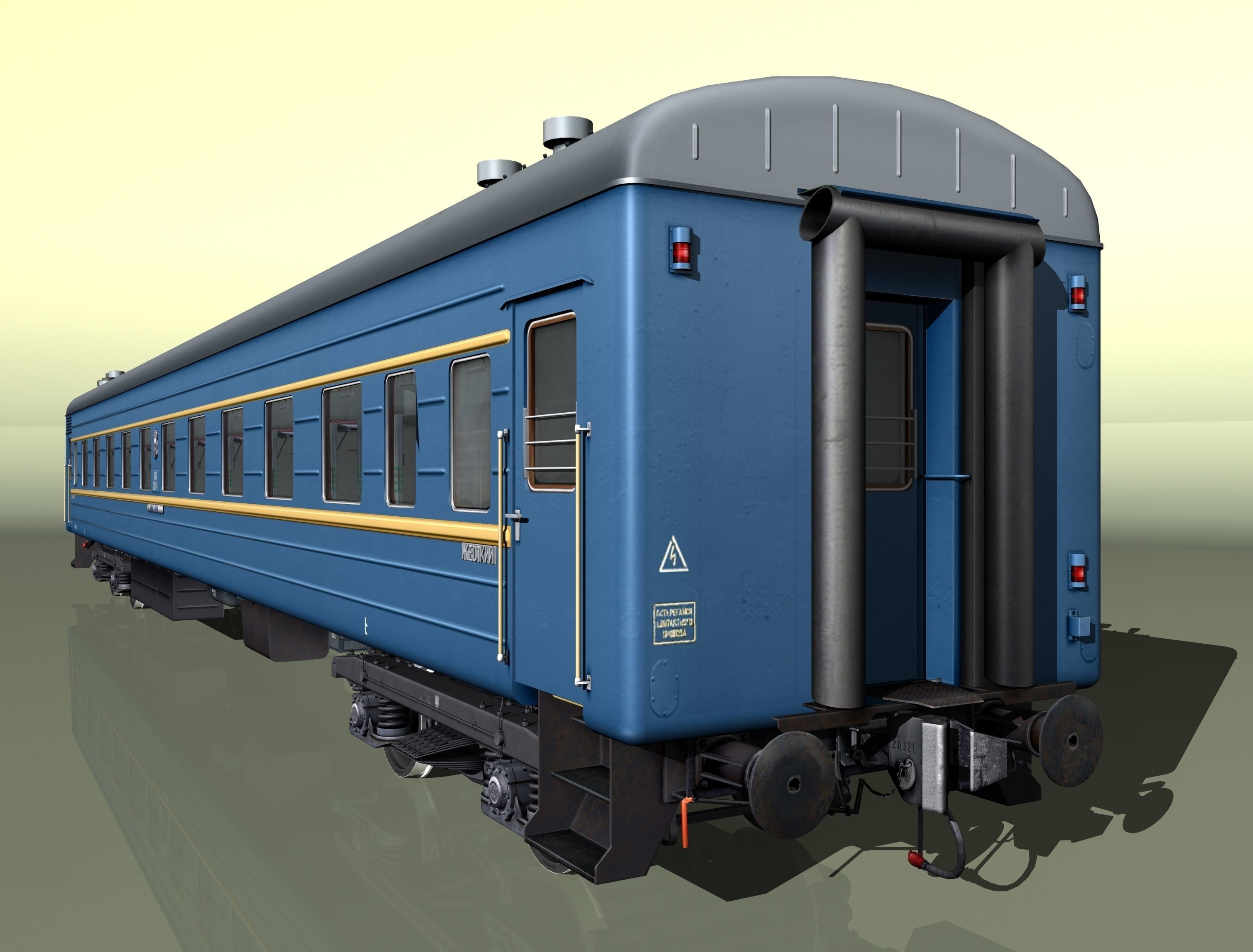 railcar CMV LVZ Low-poly 3D model_27