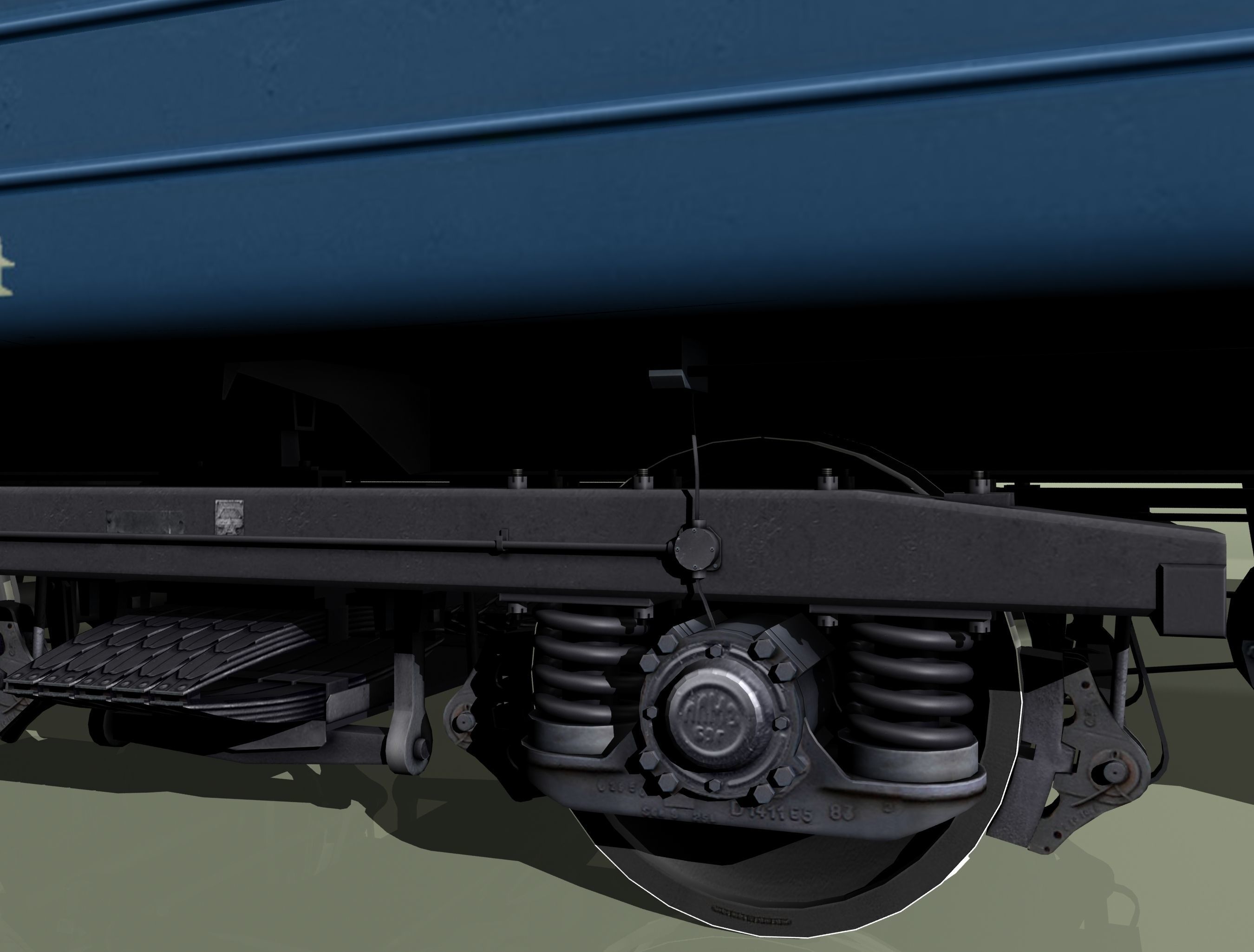 railcar CMV LVZ Low-poly 3D model_8