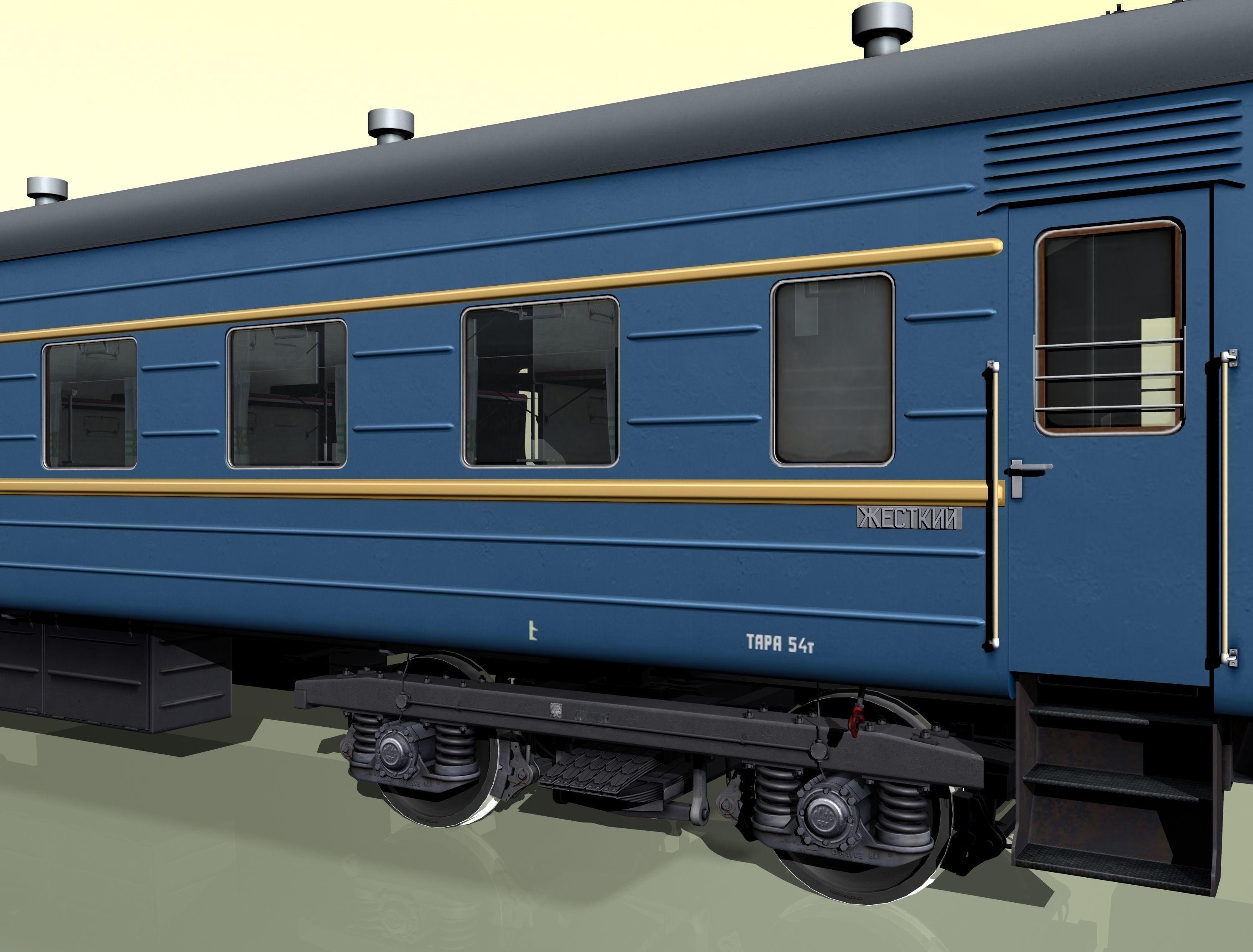 railcar CMV LVZ Low-poly 3D model_24