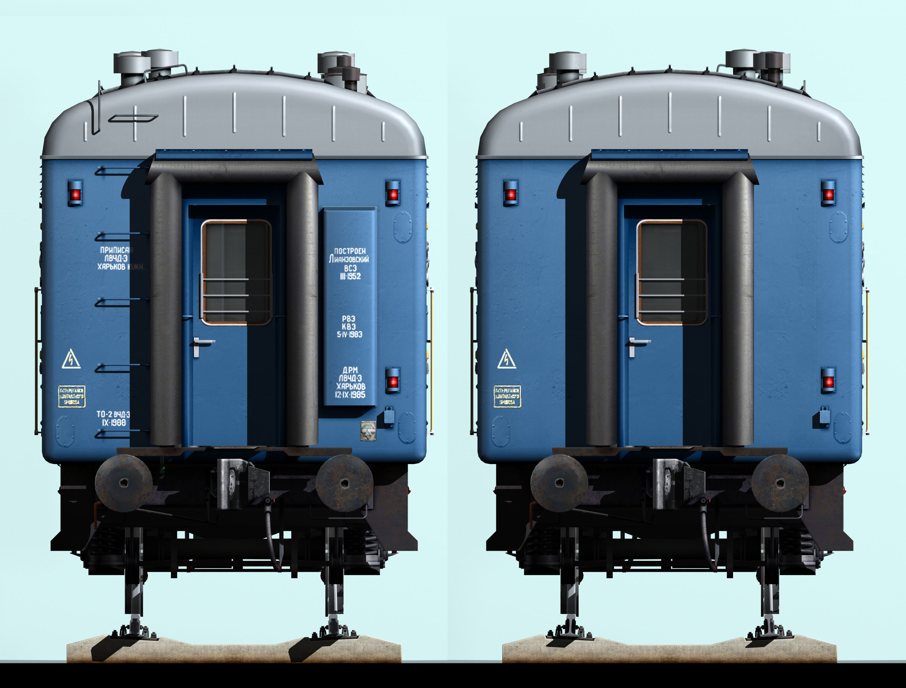 railcar CMV LVZ Low-poly 3D model_20