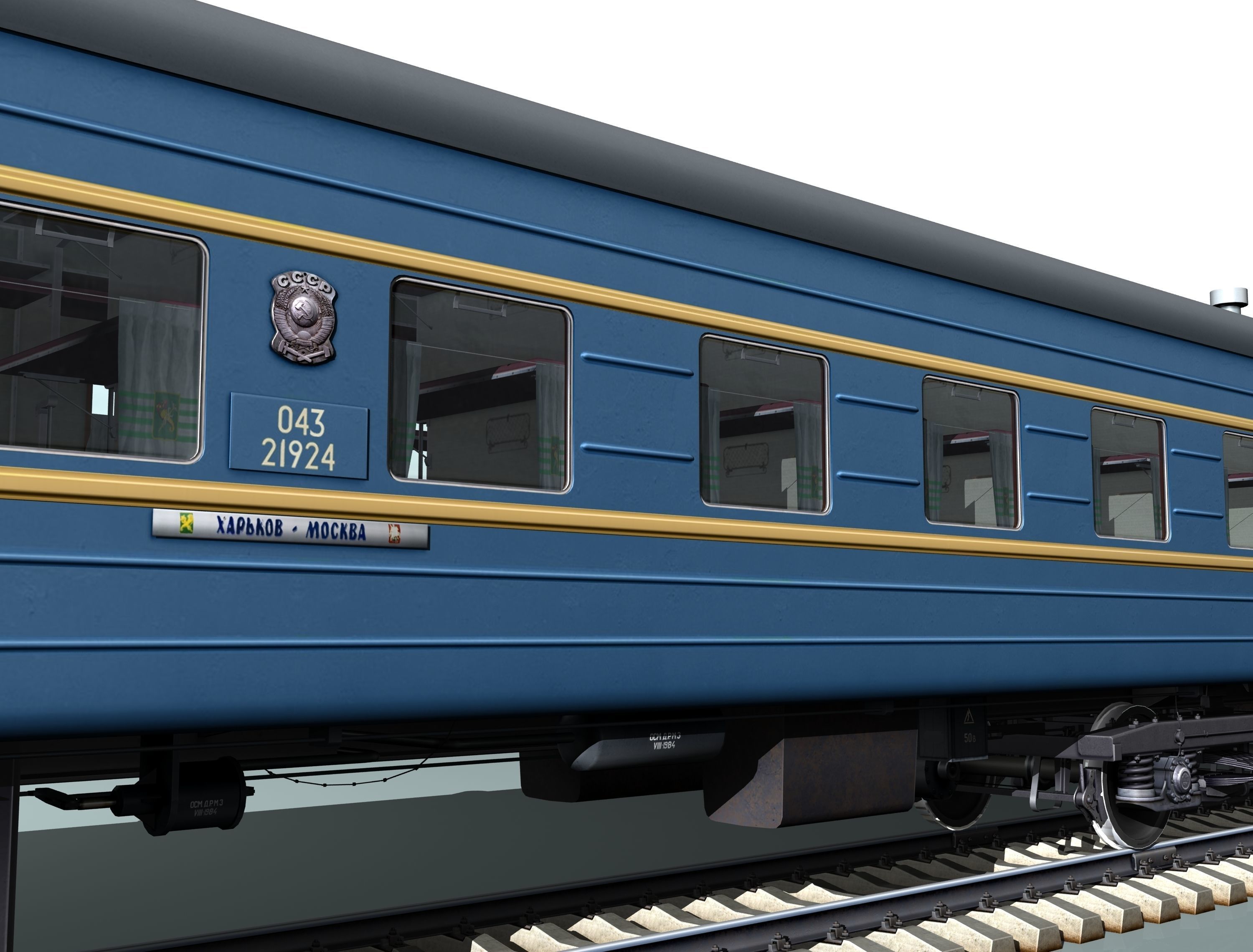 railcar CMV LVZ Low-poly 3D model_4
