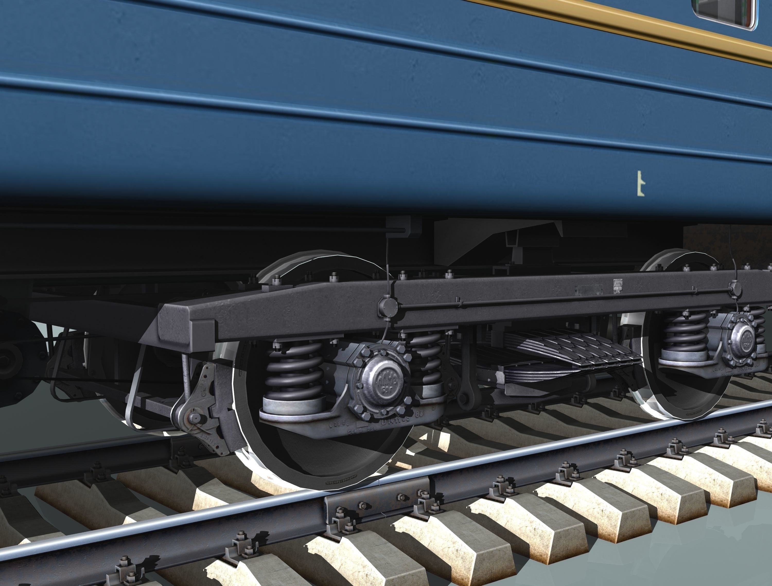 railcar CMV LVZ Low-poly 3D model_10