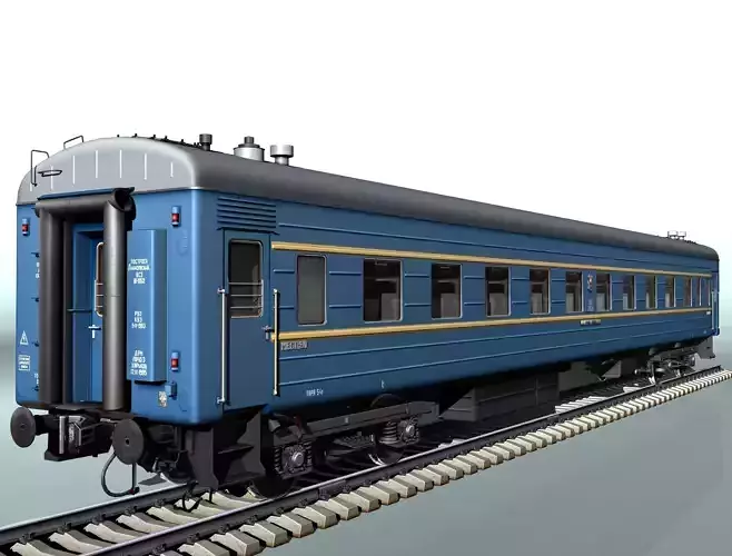 railcar CMV LVZ Low-poly 3D model