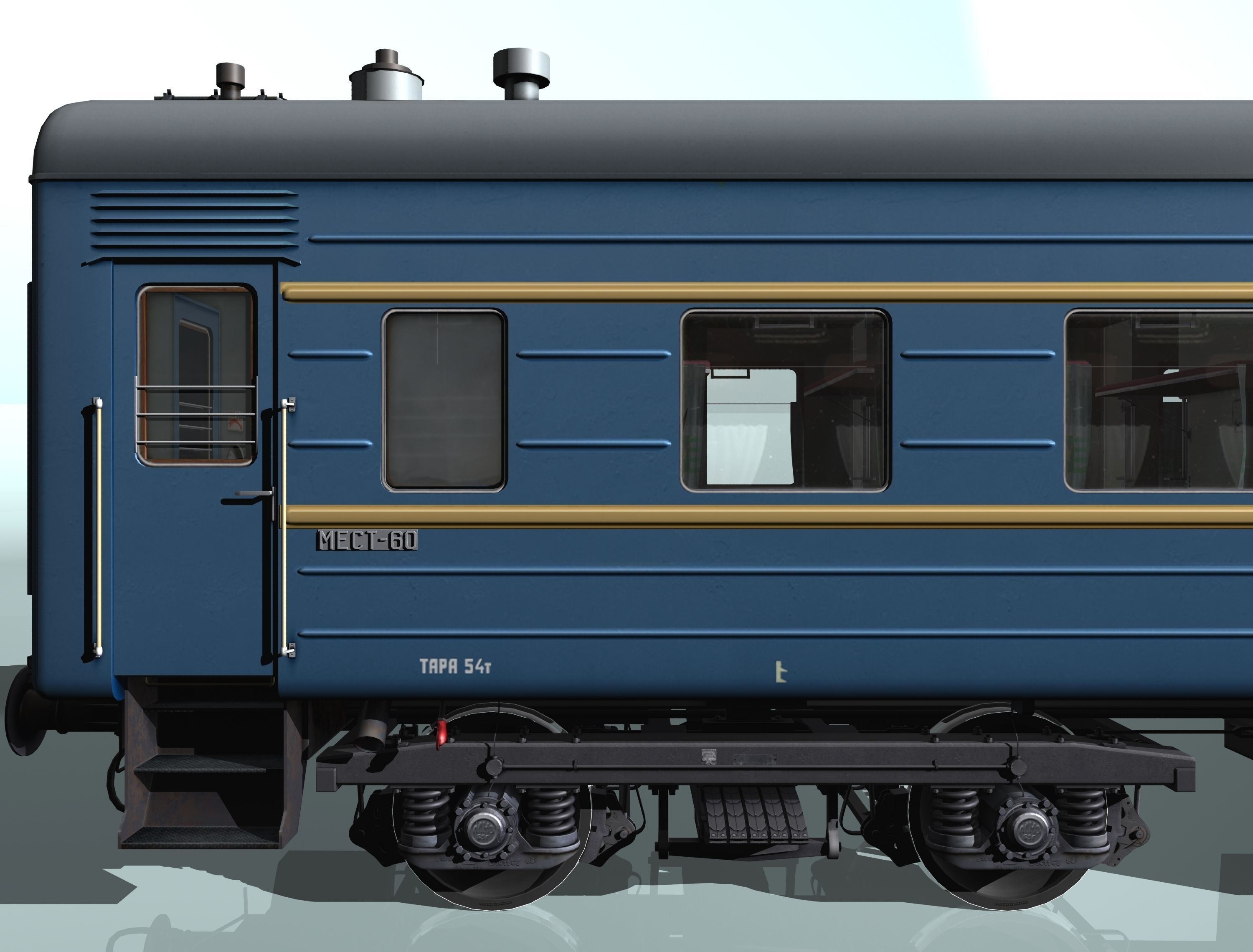 railcar CMV LVZ Low-poly 3D model_22
