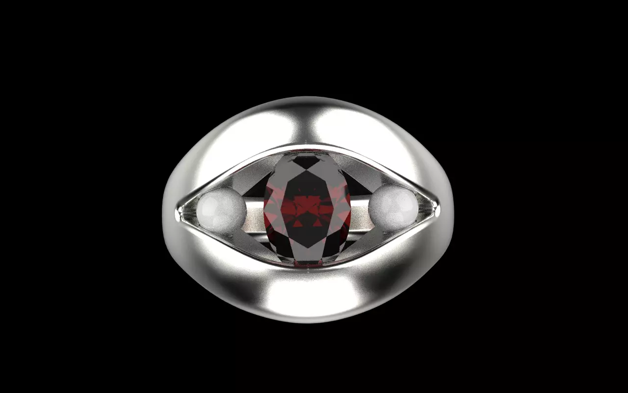 Pearl ring model 592 3D print model_13