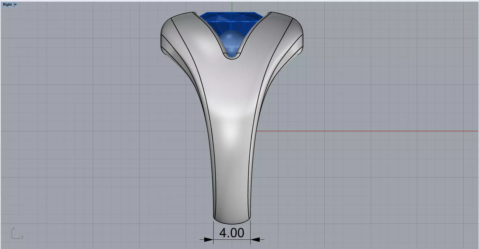 Pearl ring model 592 3D print model_7