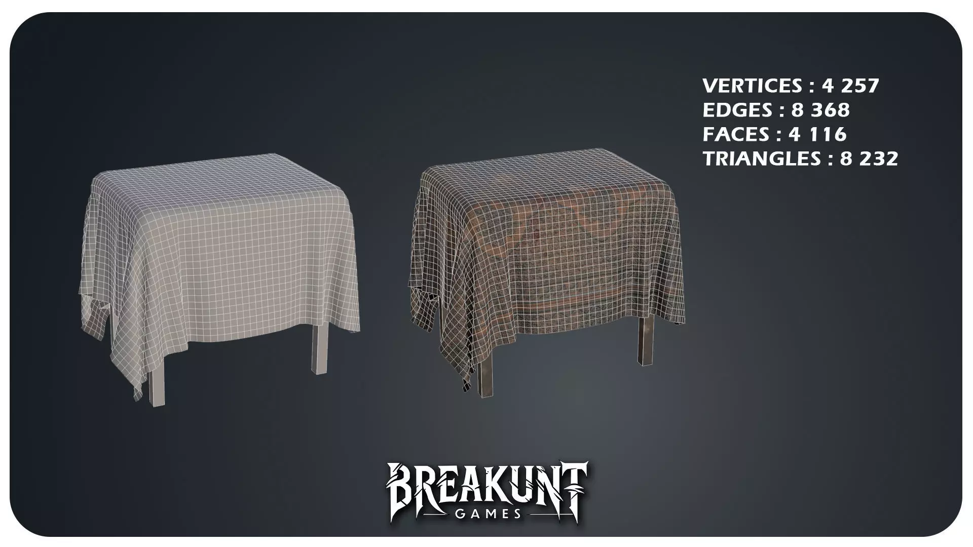 Horror Circus Furnitures - 3d Models pack - 16 assets Low-poly 3D model_15