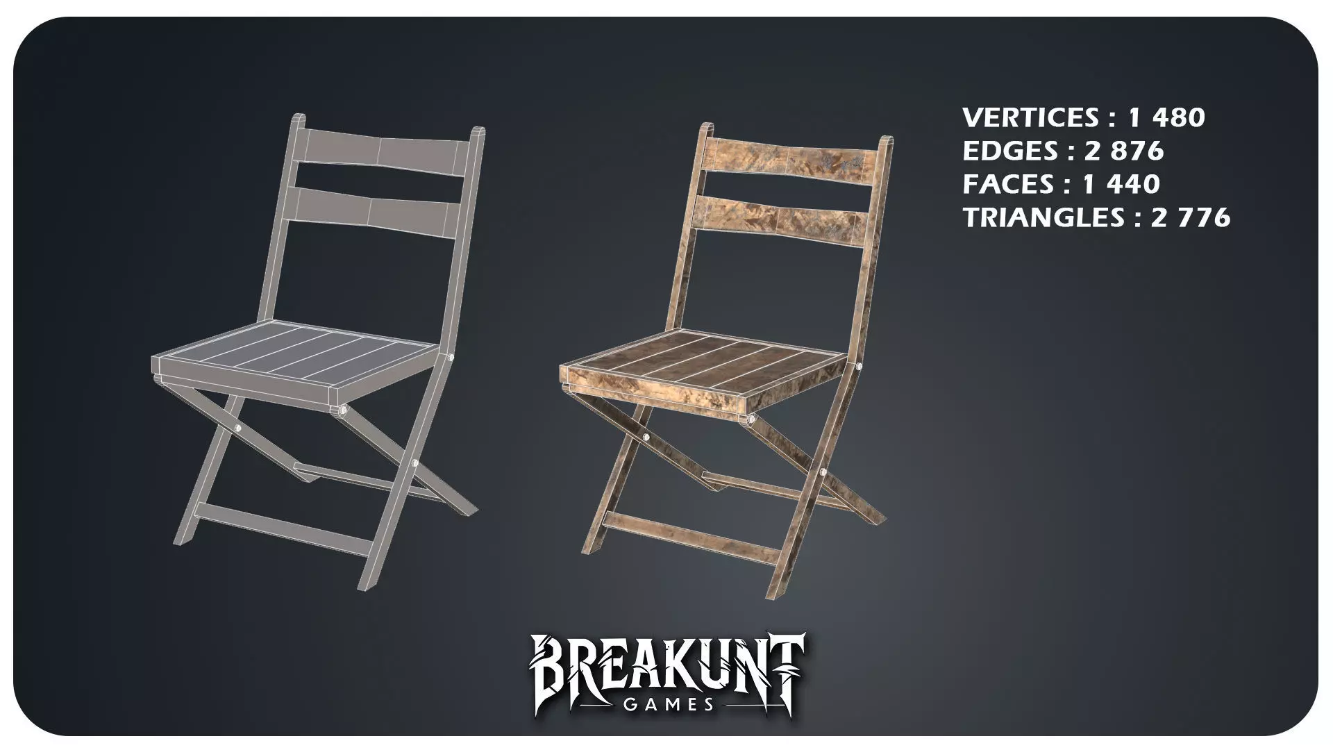 Horror Circus Furnitures - 3d Models pack - 16 assets Low-poly 3D model_12