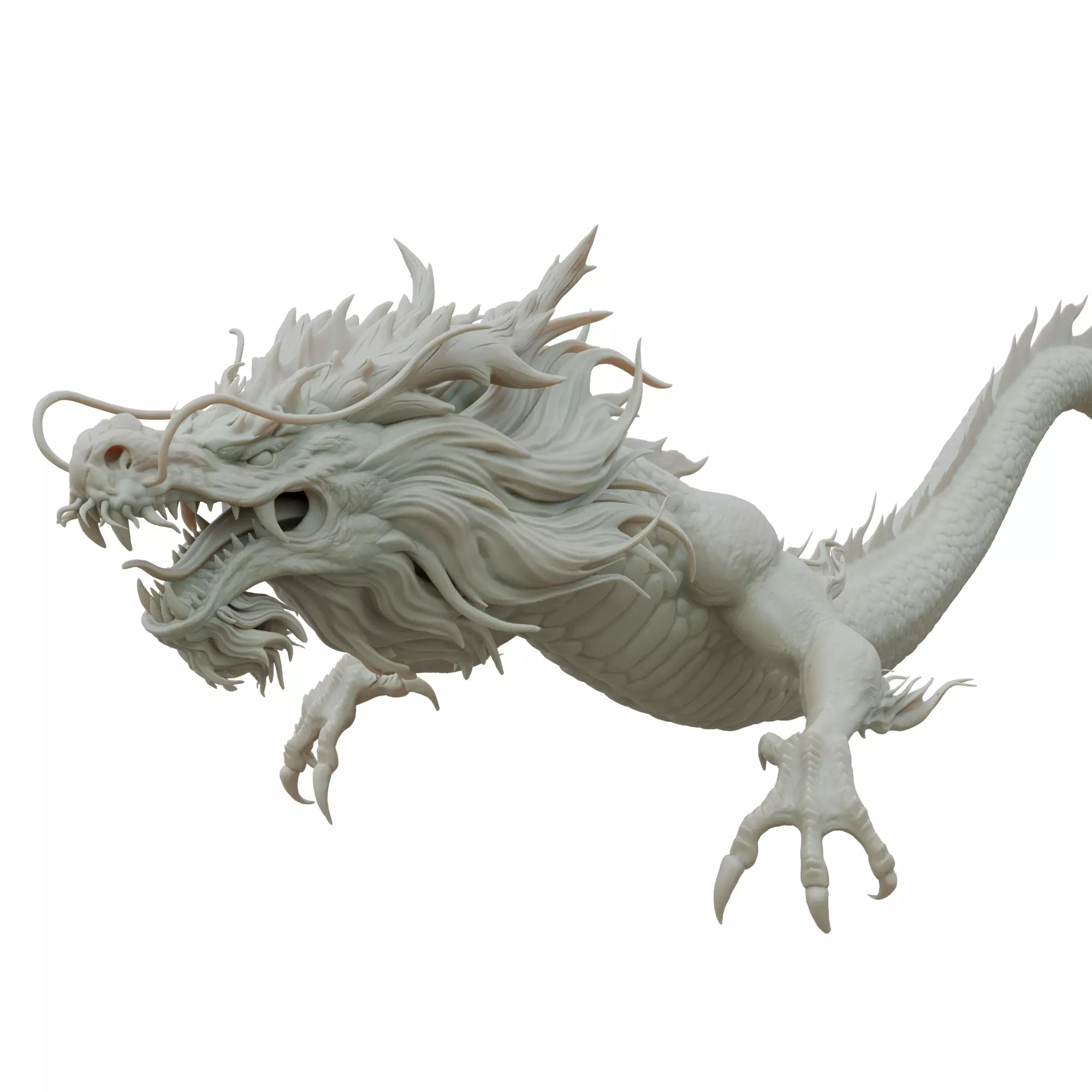 Chinese Dragon 3D Print STL Model 3D print model_2