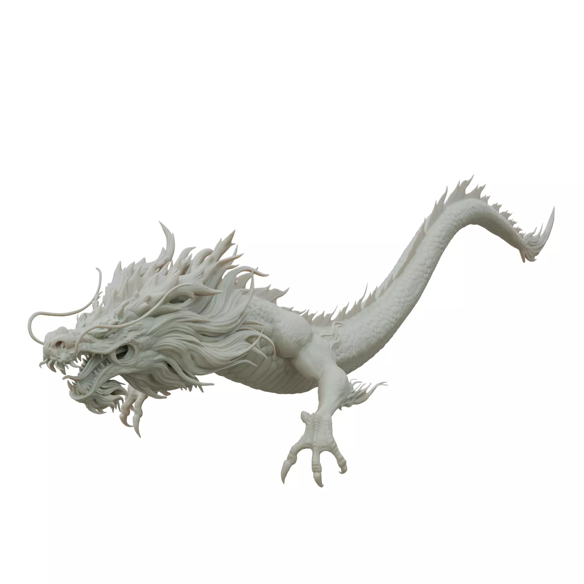 Chinese Dragon 3D Print STL Model 3D print model_0