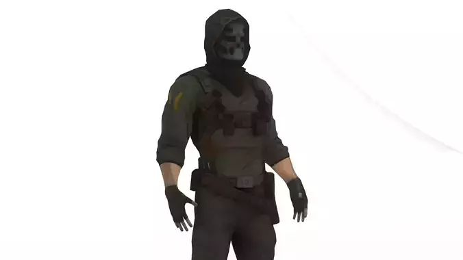 Urban Soldier Modern Tactical Combat 3D Model