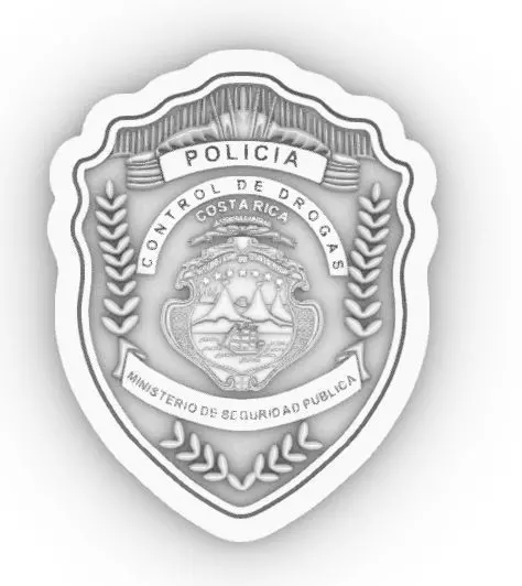 Escudo Policia Control de Drogas Costa Rica 3D print model