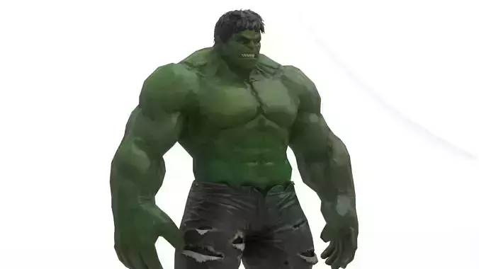 The Hulk Low-poly 3D model