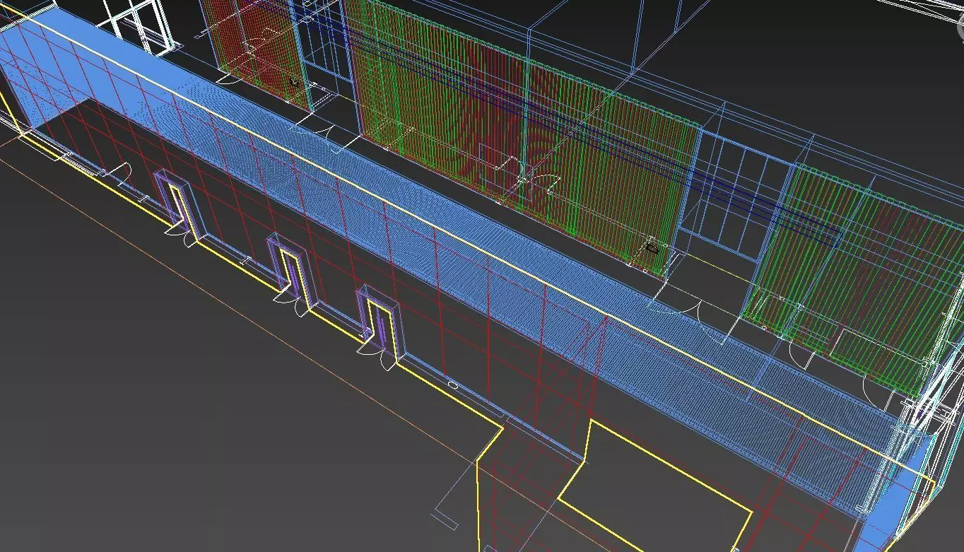 Caesars Hotel Dubai 3d Model - PREFUNCTION AREA ONLY Low-poly 3D model_4