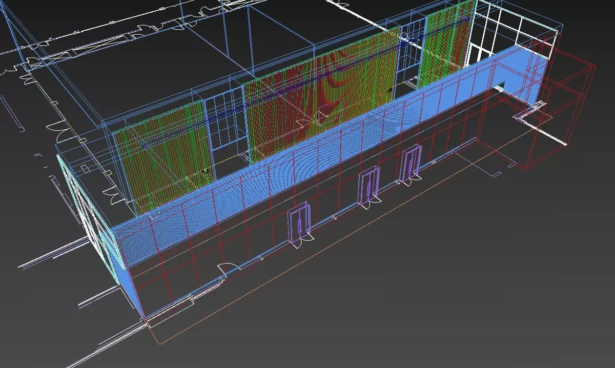 Caesars Hotel Dubai 3d Model - PREFUNCTION AREA ONLY Low-poly 3D model_2