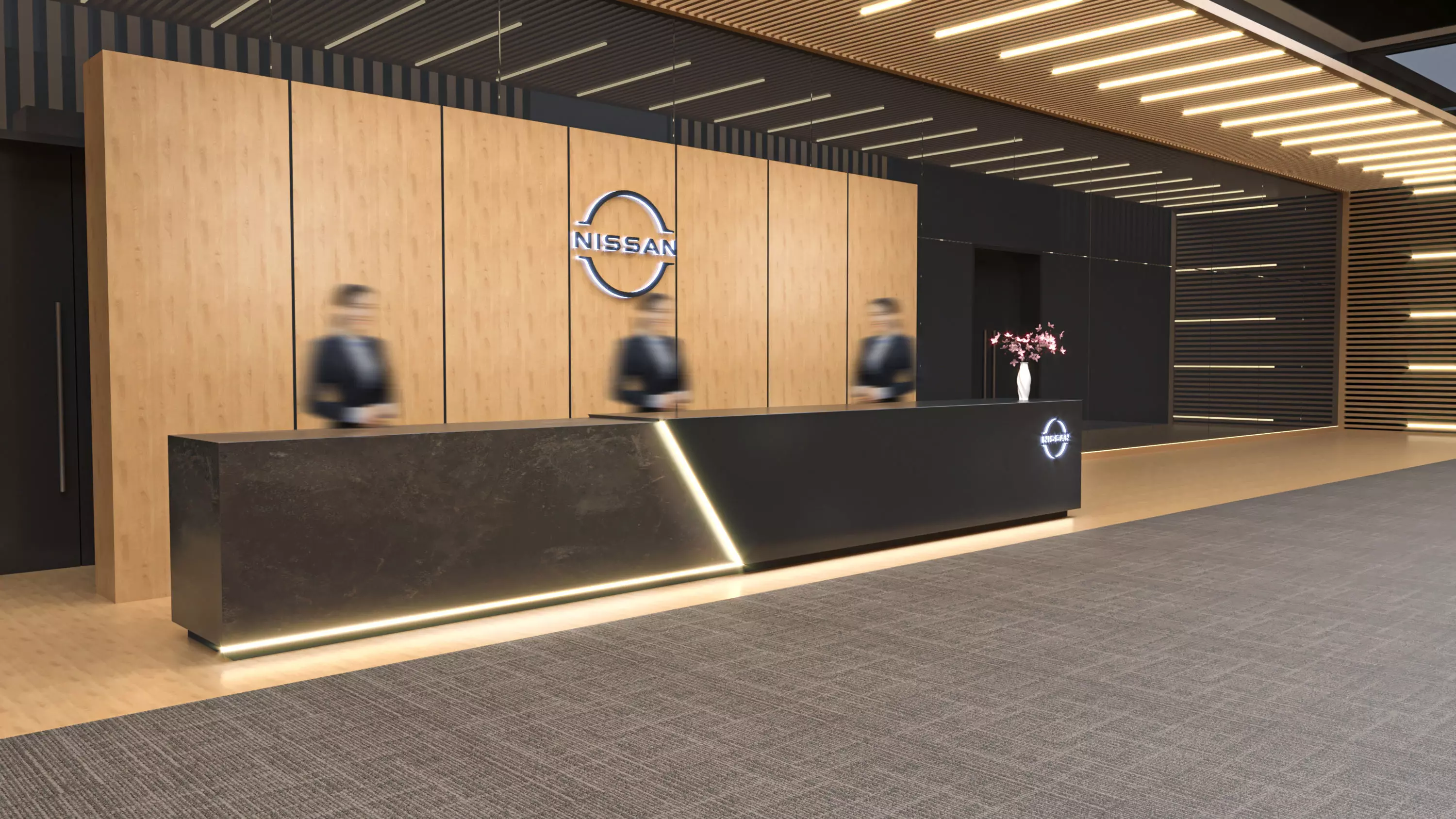 Caesars Hotel Dubai 3d Model - PREFUNCTION AREA ONLY Low-poly 3D model_9