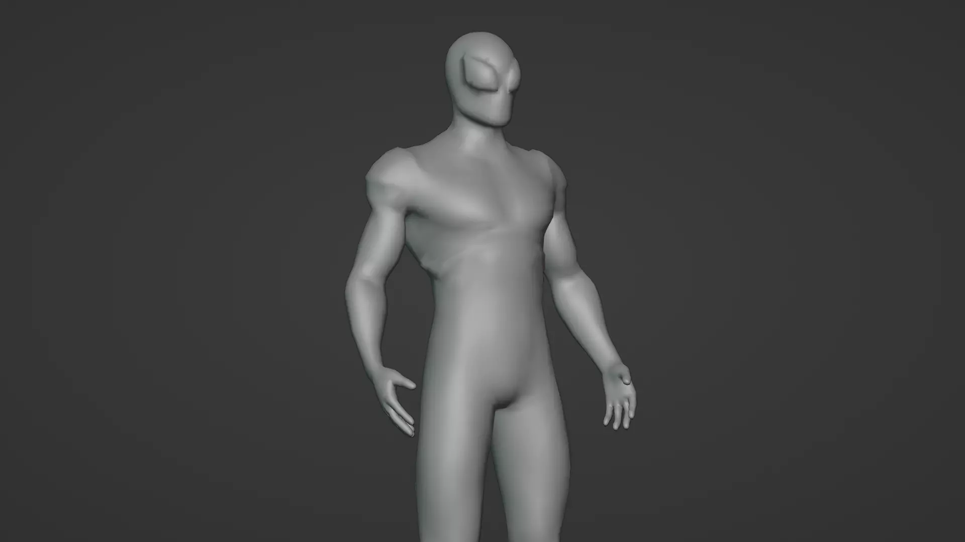 Iron spiderman Low-poly 3D model_22