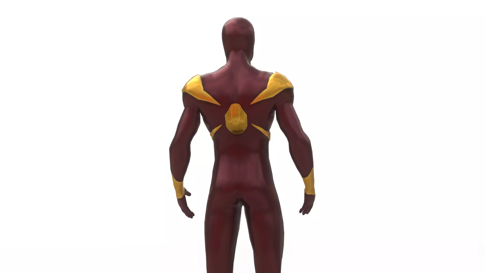 Iron spiderman Low-poly 3D model_3