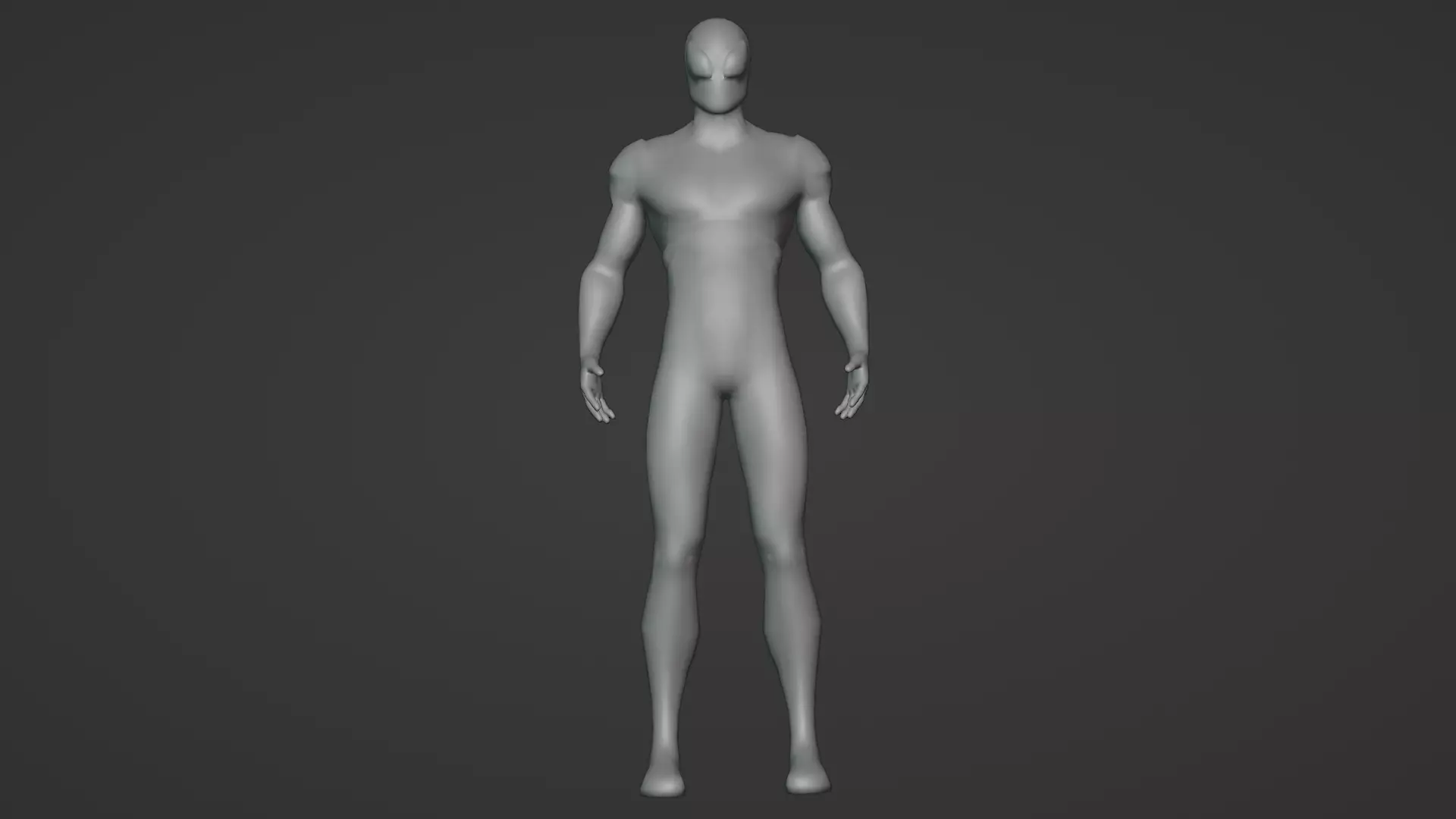 Iron spiderman Low-poly 3D model_16