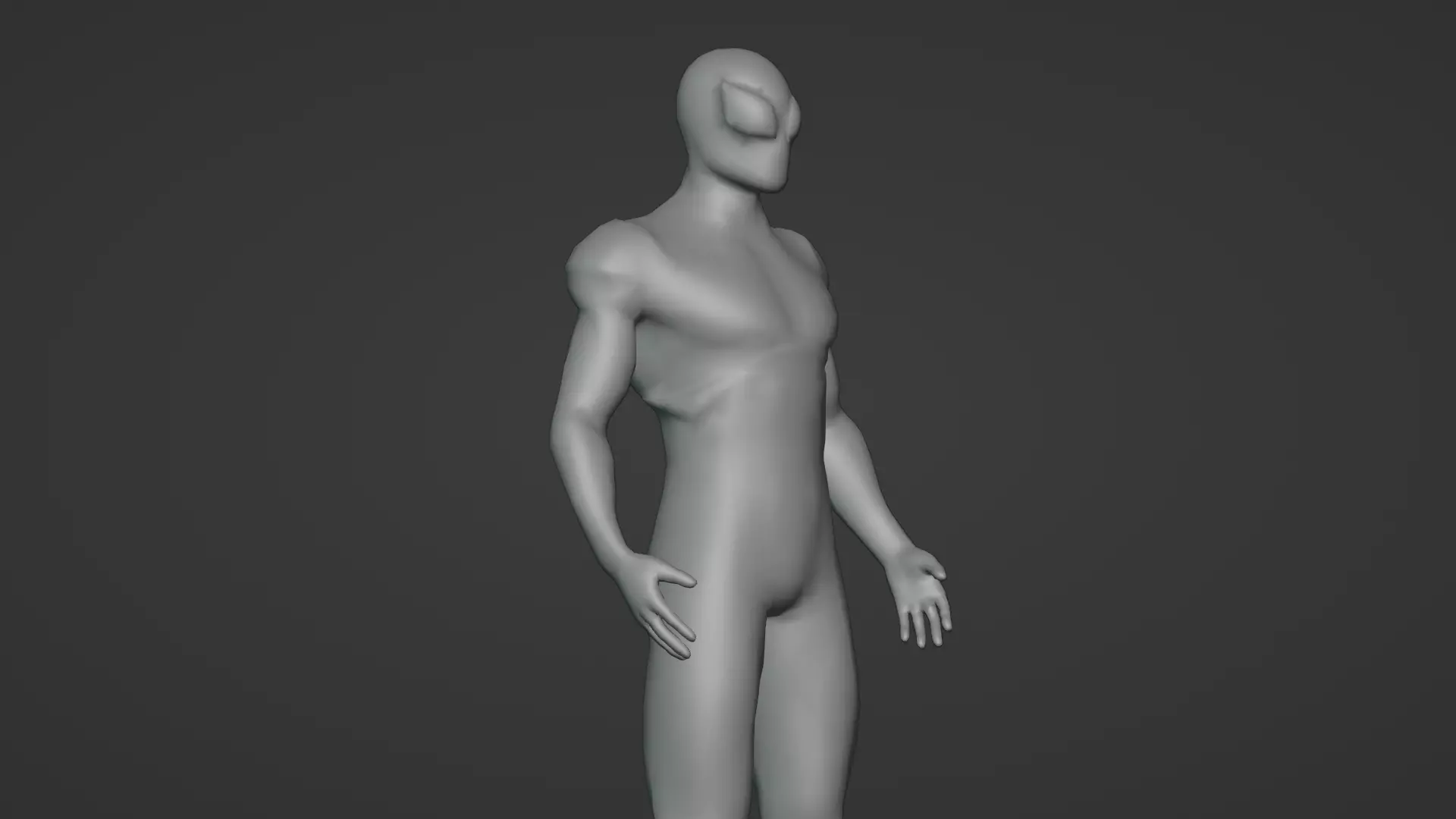 Iron spiderman Low-poly 3D model_12