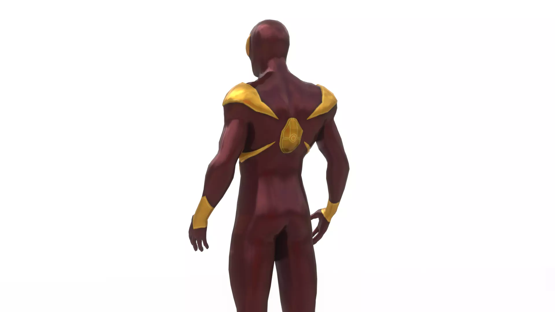 Iron spiderman Low-poly 3D model_2