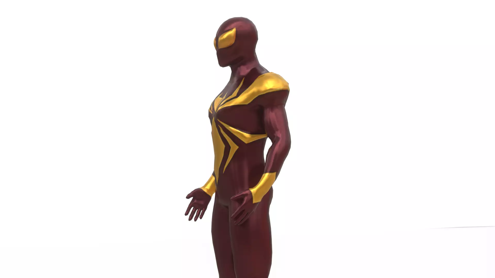 Iron spiderman Low-poly 3D model_11