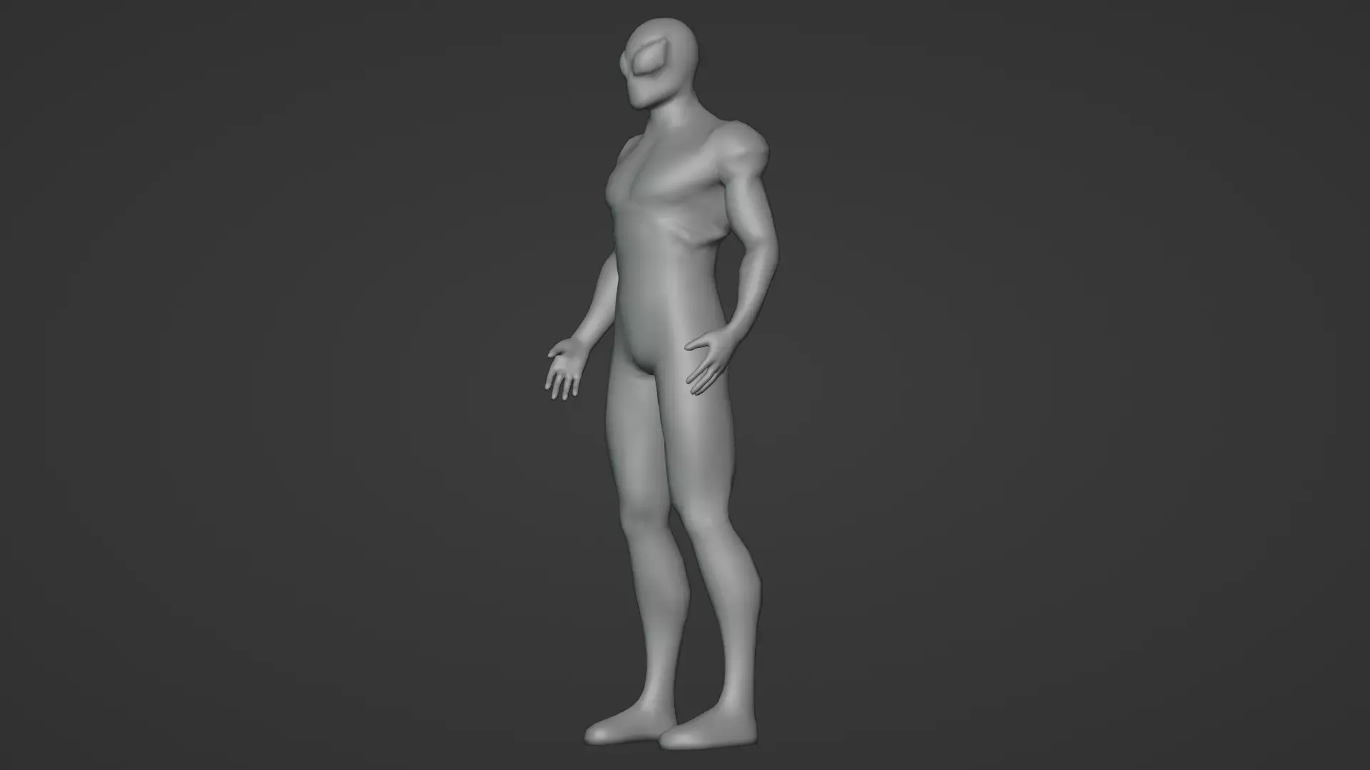 Iron spiderman Low-poly 3D model_17