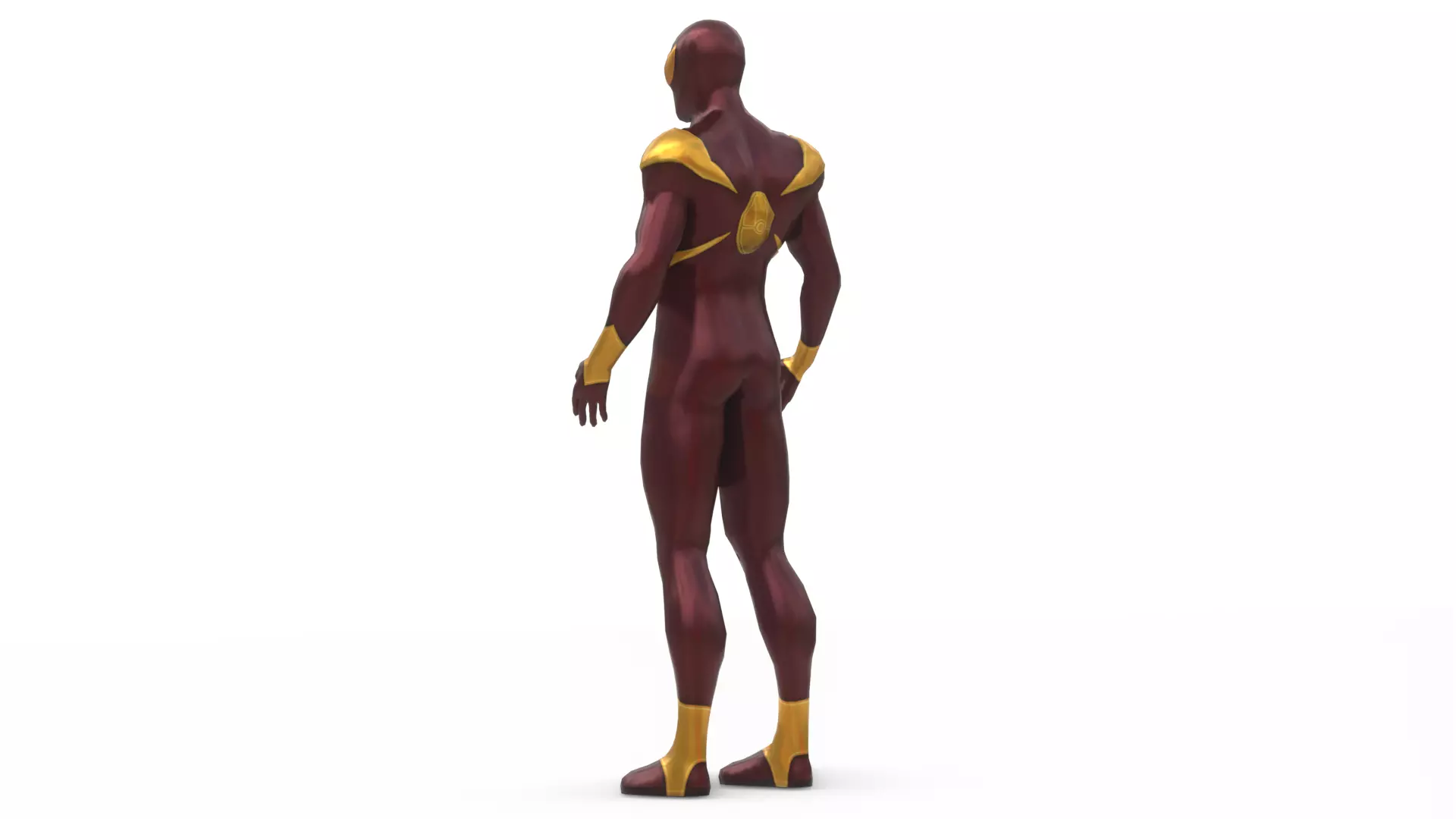 Iron spiderman Low-poly 3D model_7