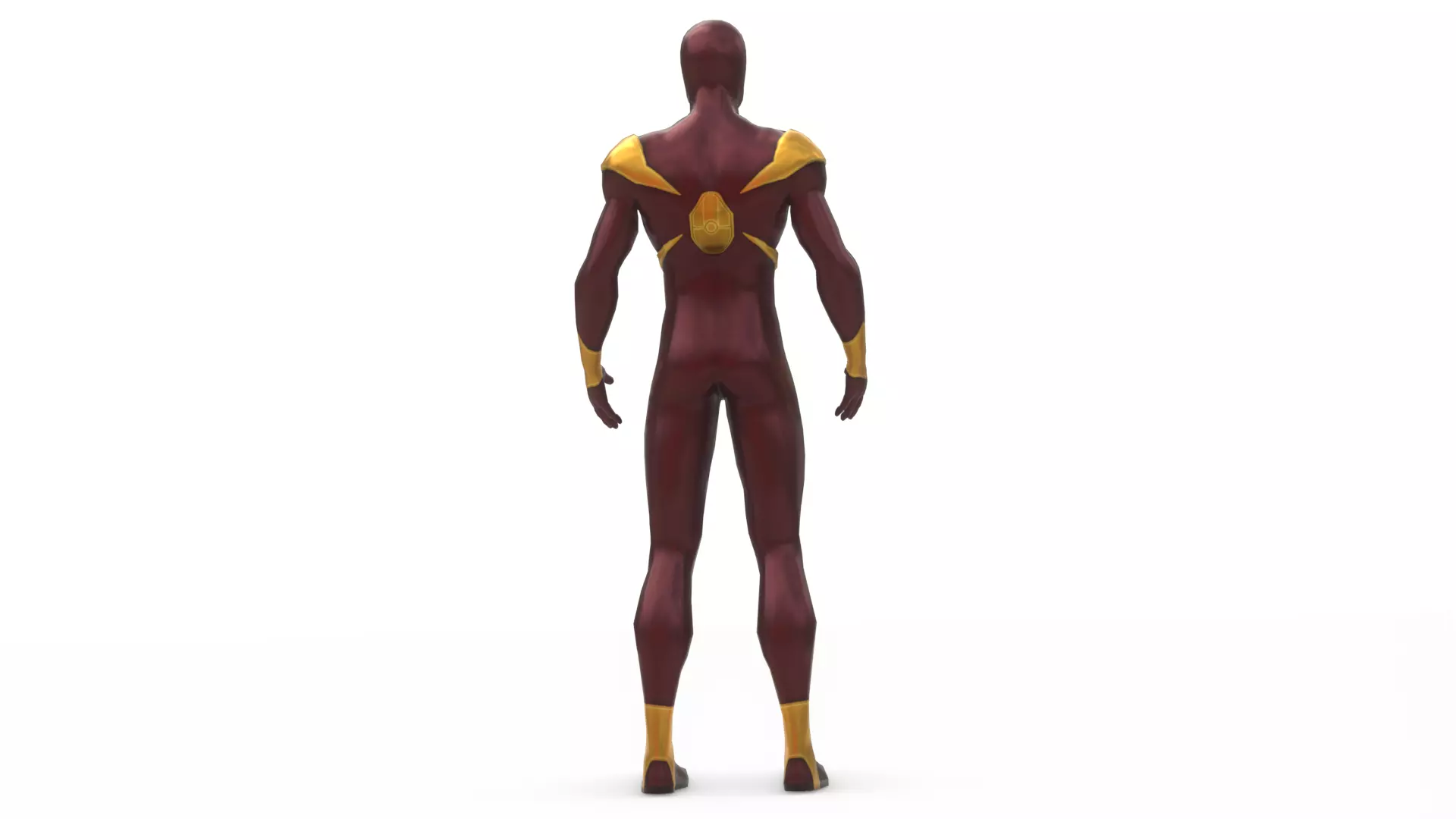 Iron spiderman Low-poly 3D model_8