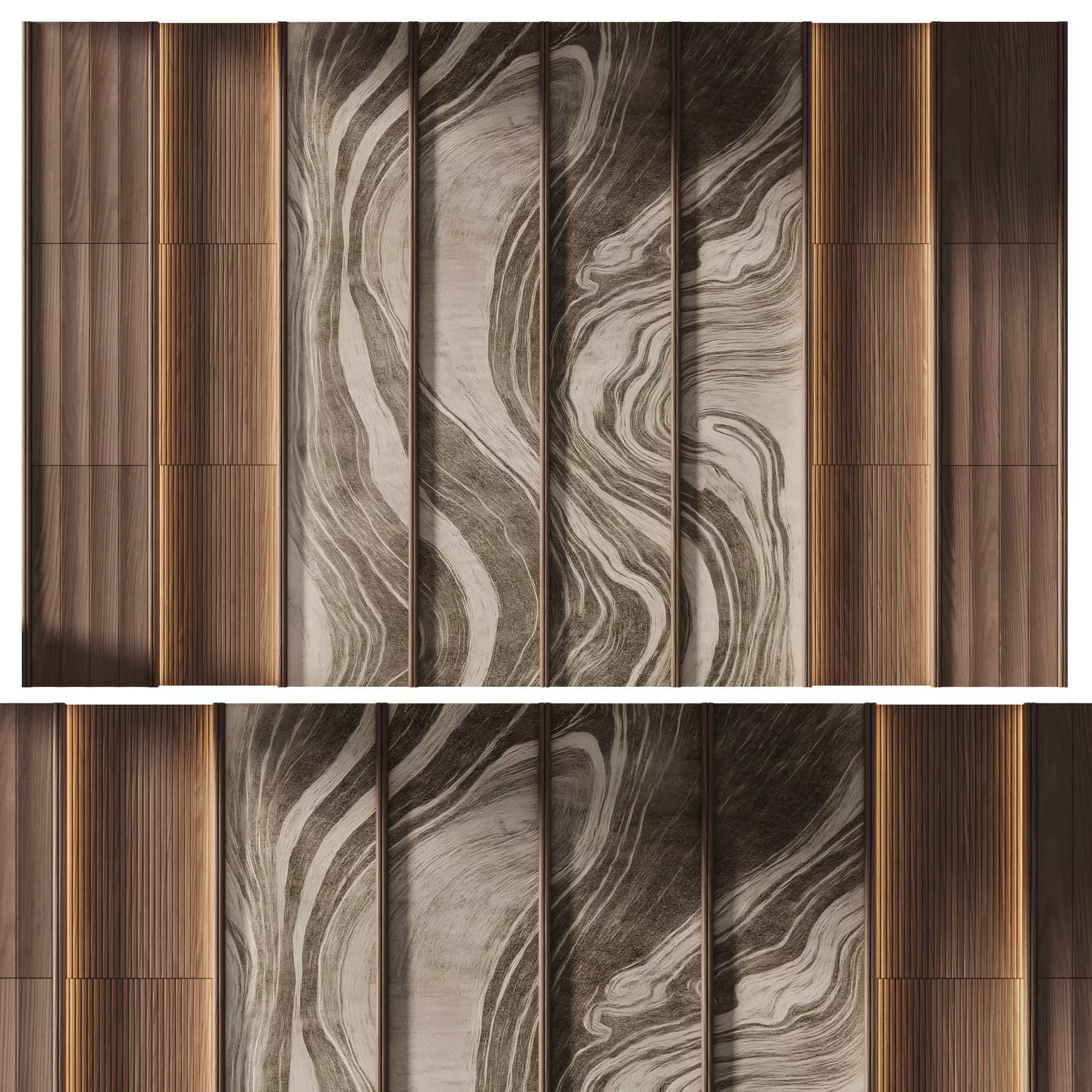 Decorative V63 Wall Panels 3D model_0